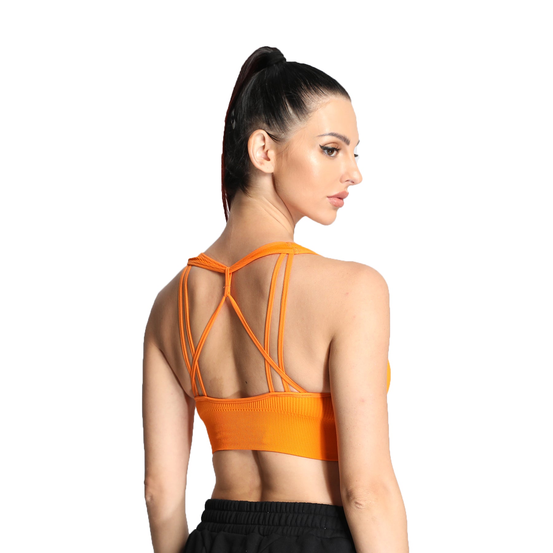 Aoxjox Ribbed Seamless Sports Bras