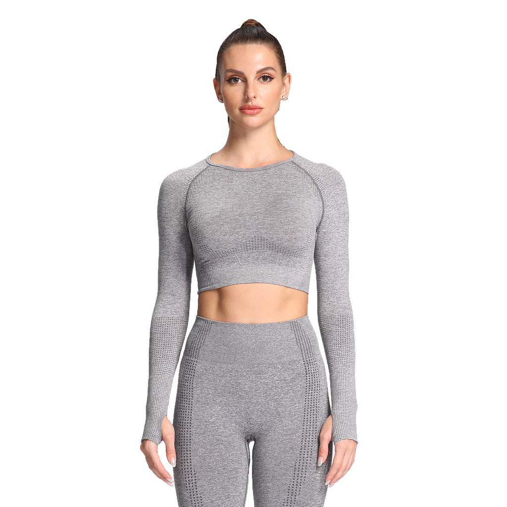 Aoxjox Vital Long Sleeve Crop Top