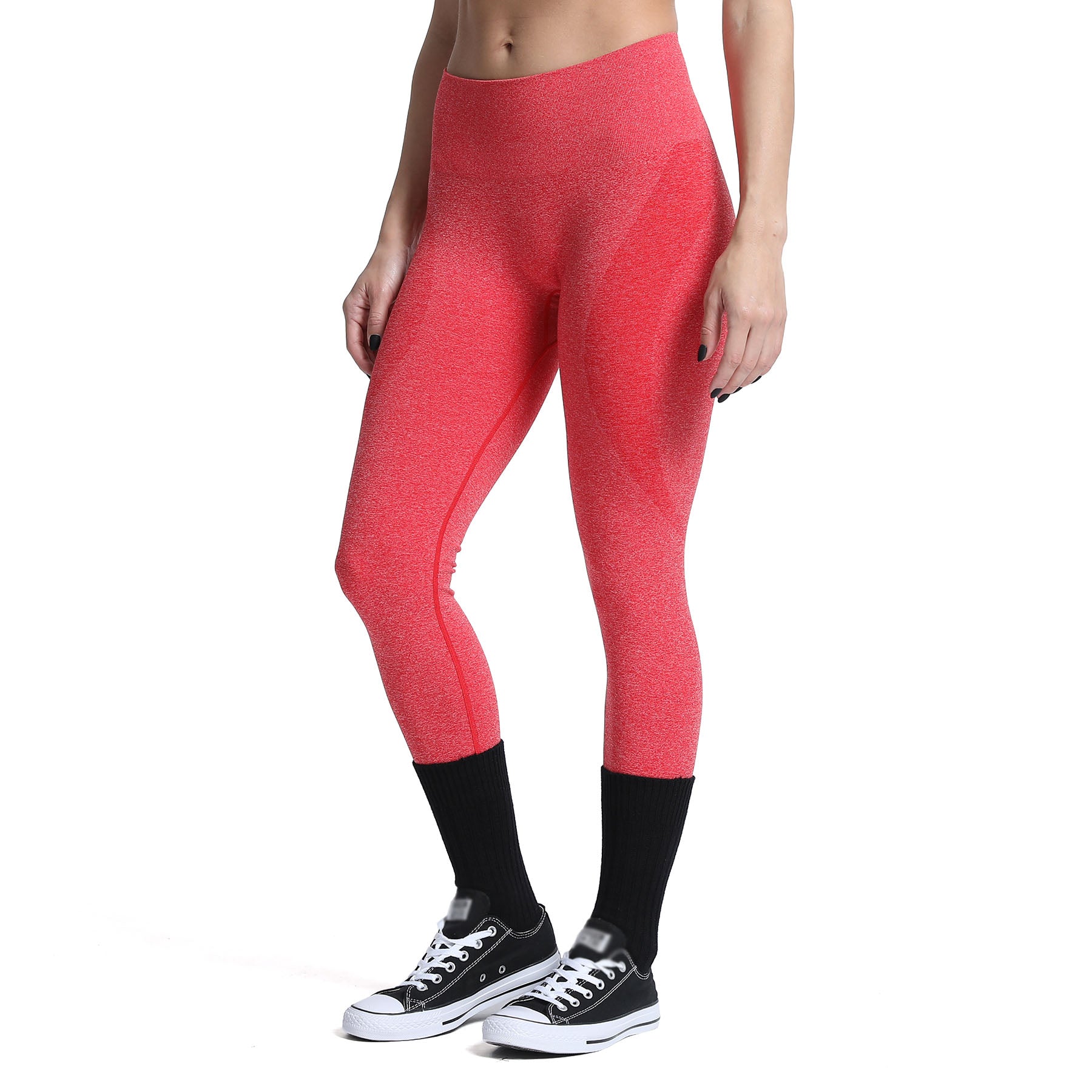 Aoxjox Darks Smile Contour Seamless Leggings