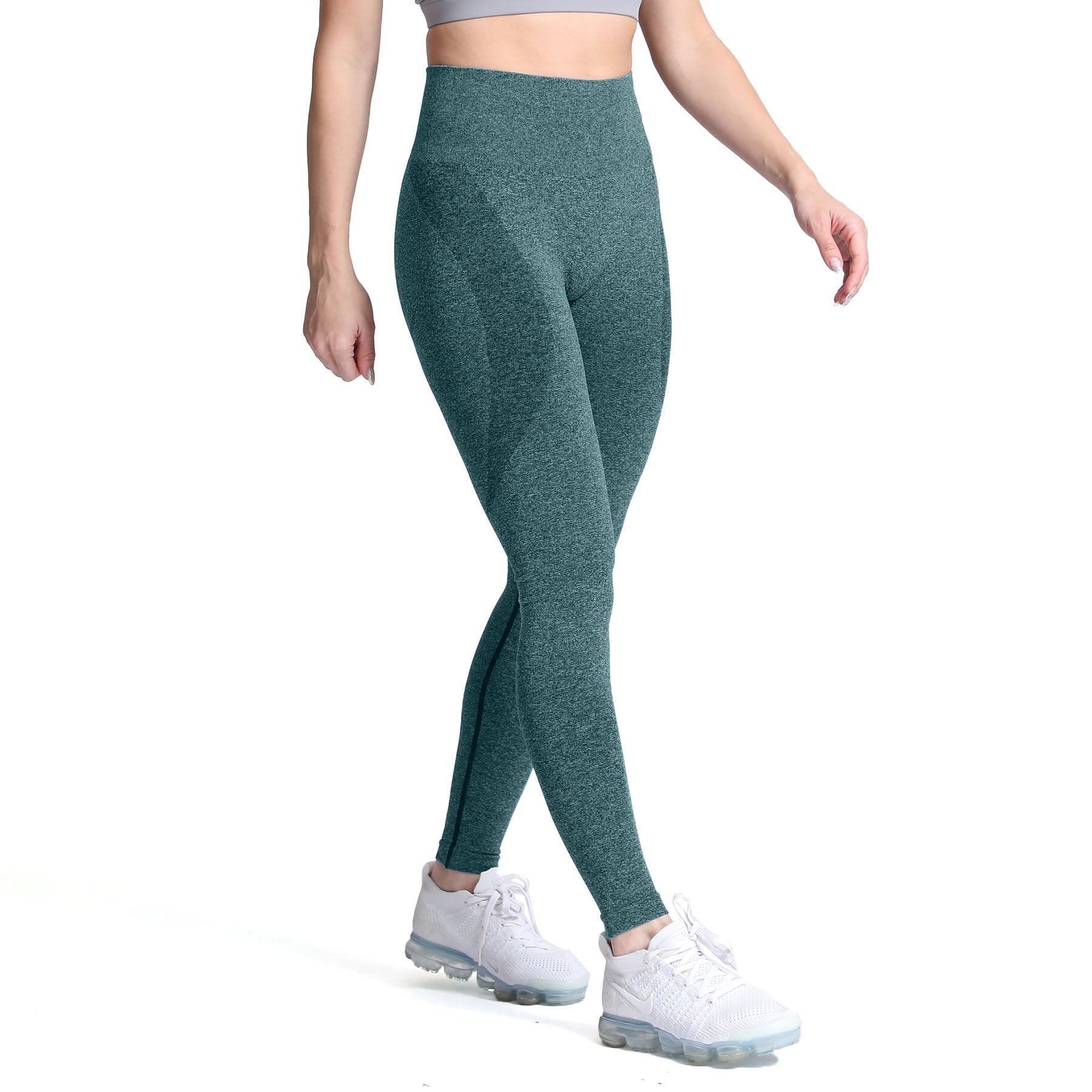 Aoxjox Darks Smile Contour Seamless Leggings