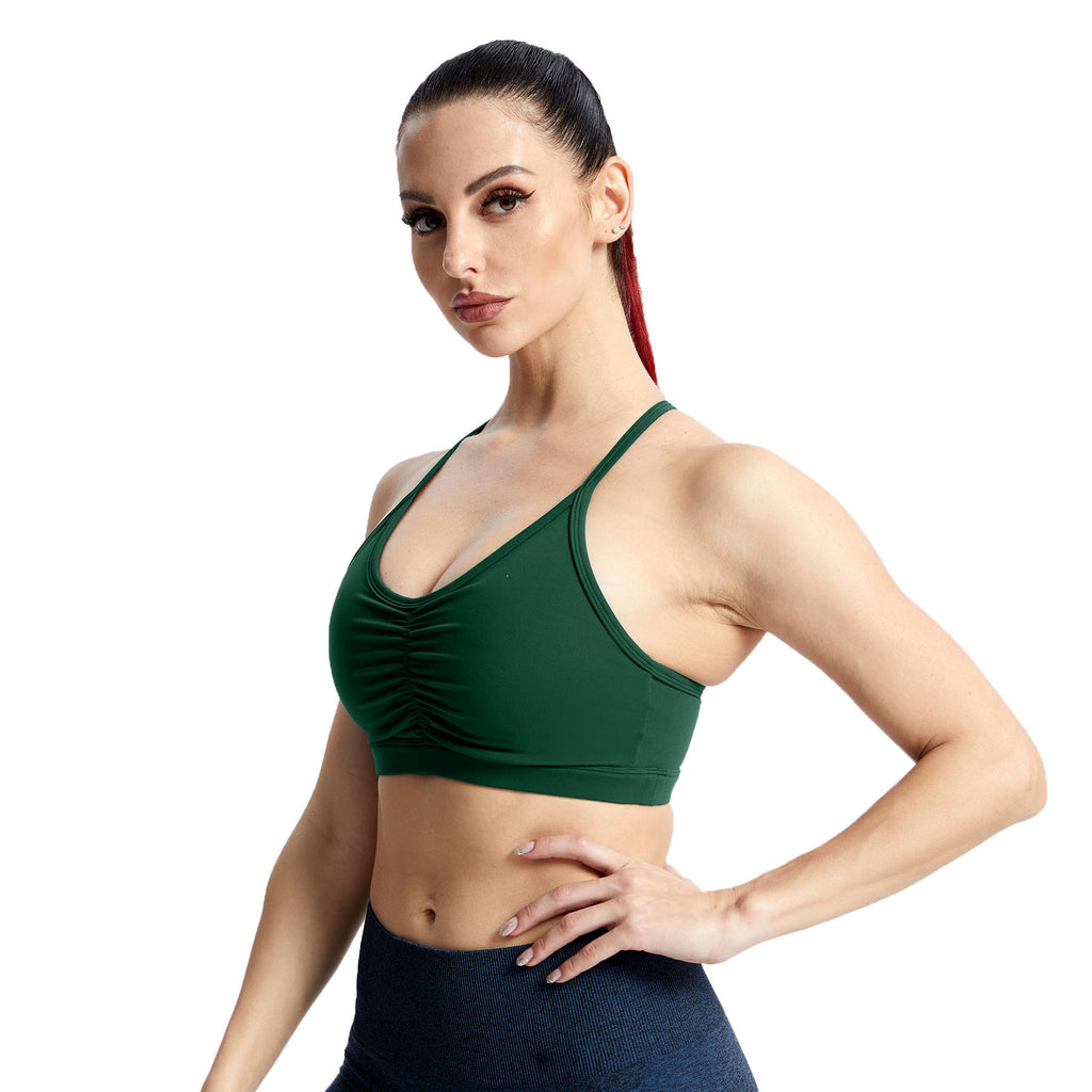 Aoxjox Ruched "Baddie" Sports Bras