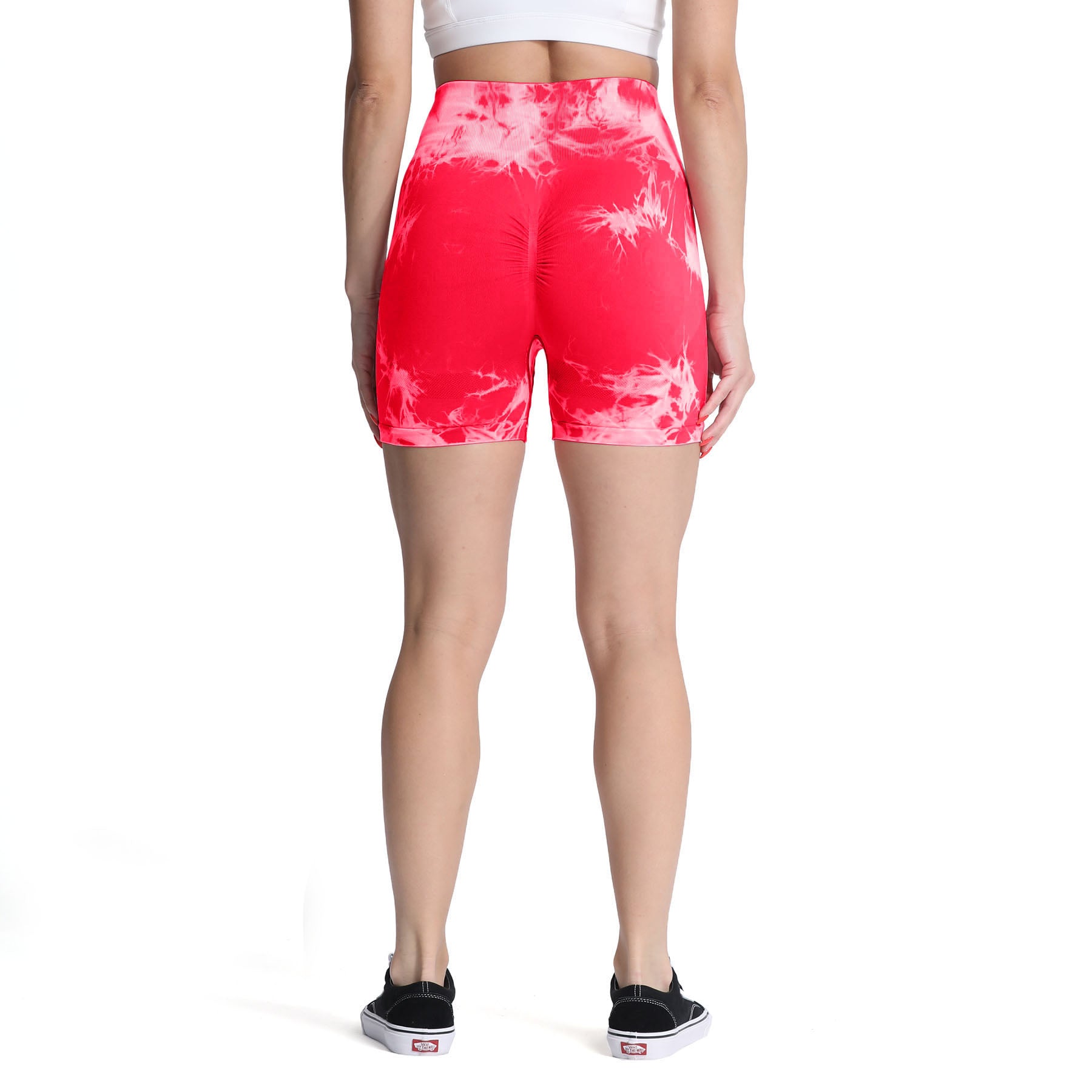 Aoxjox Cloud Tie-dye Scrunch Shorts