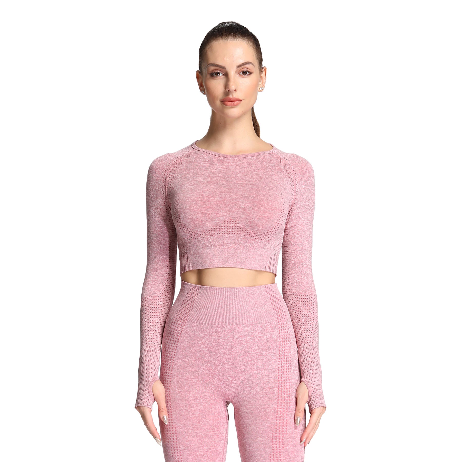 Aoxjox Vital Long Sleeve Crop Top