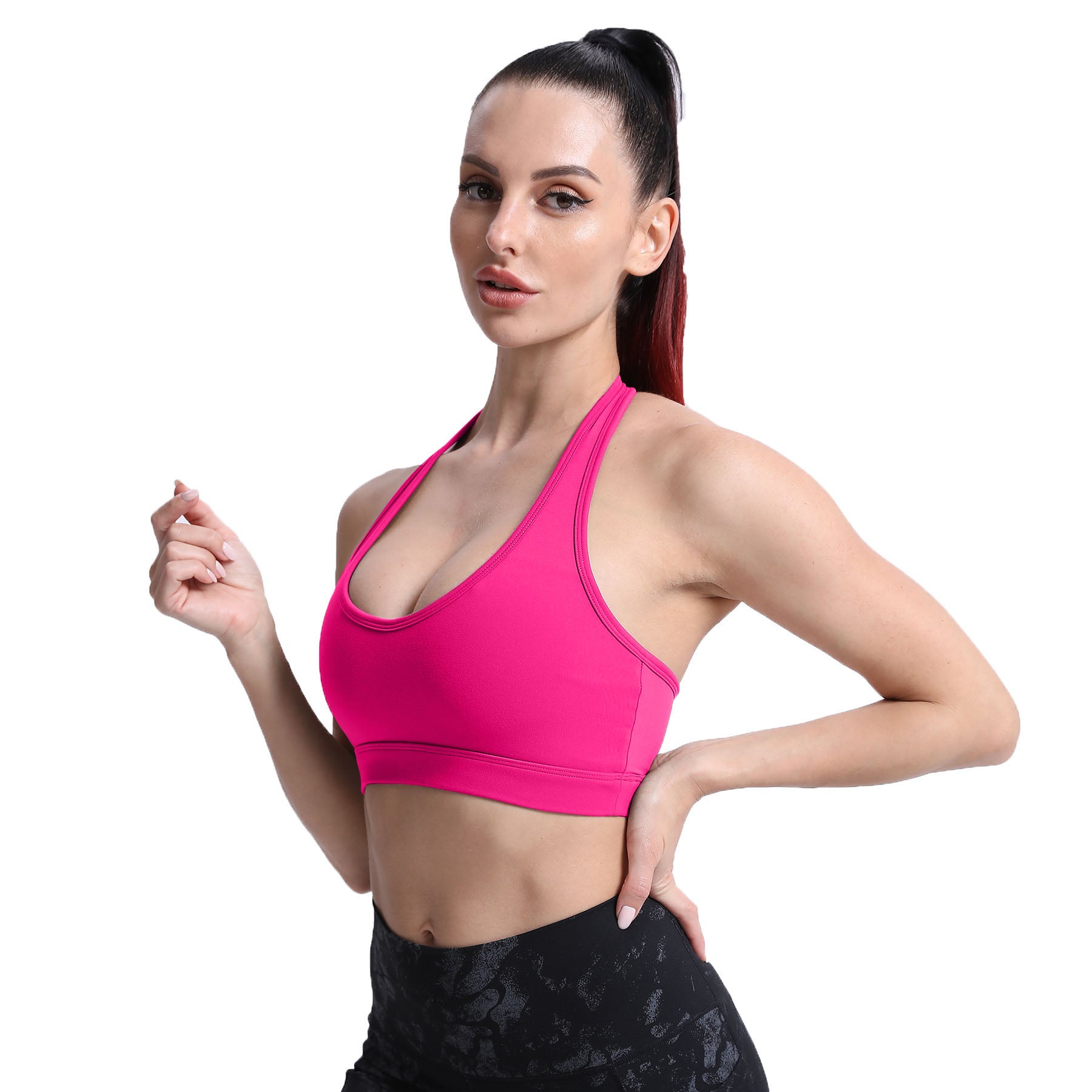 Aoxjox Women's Workout Sports Bras Fitness Backless Padded Ivy Low Impact  Bra Yoga Crop Tank Top
