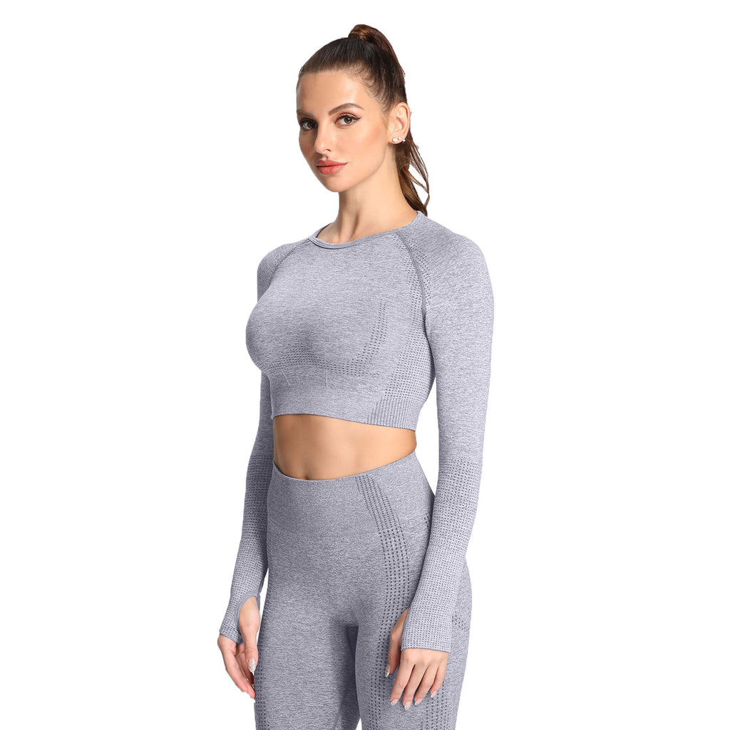 Aoxjox Vital Long Sleeve Crop Top