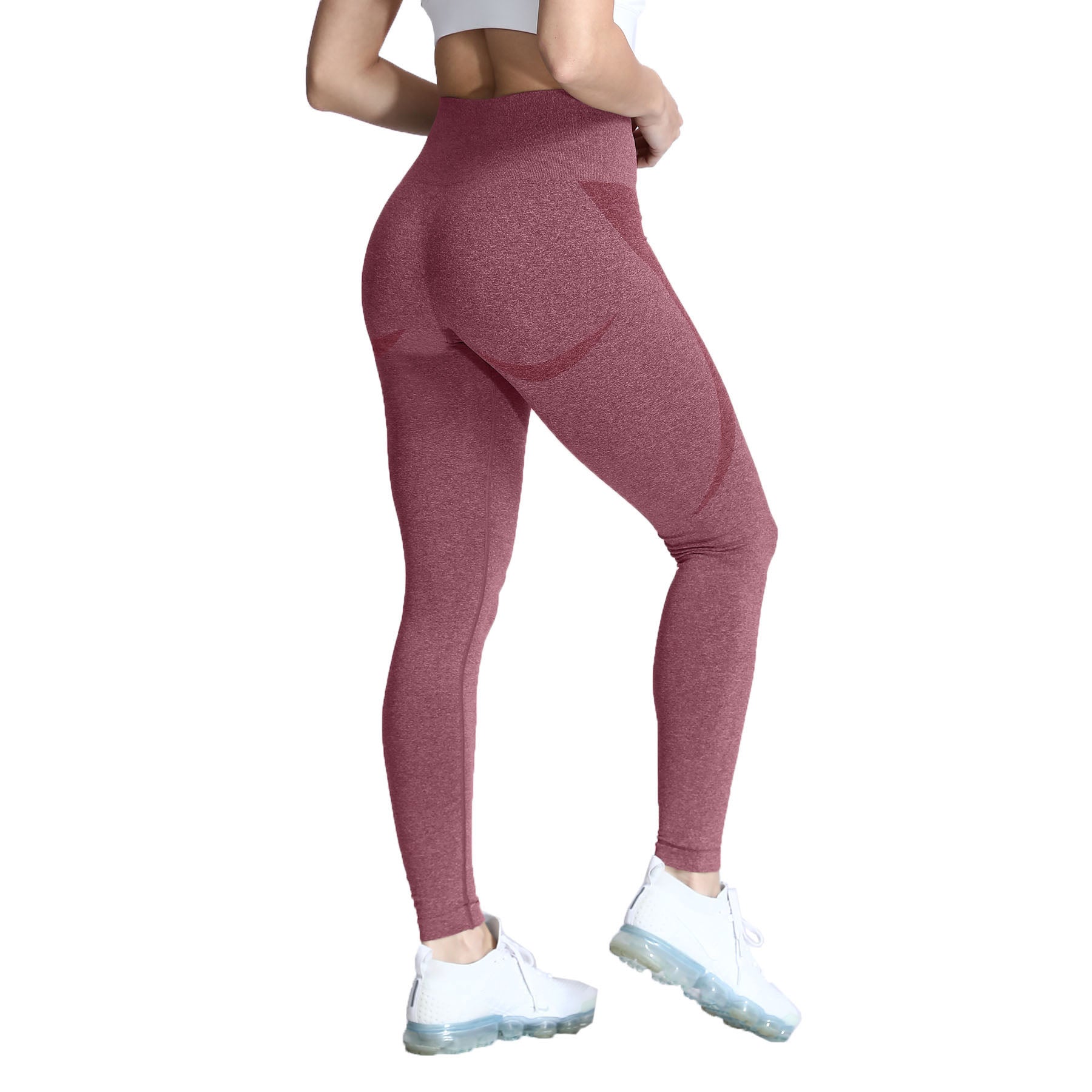 Aoxjox Darks Smile Contour Seamless Leggings