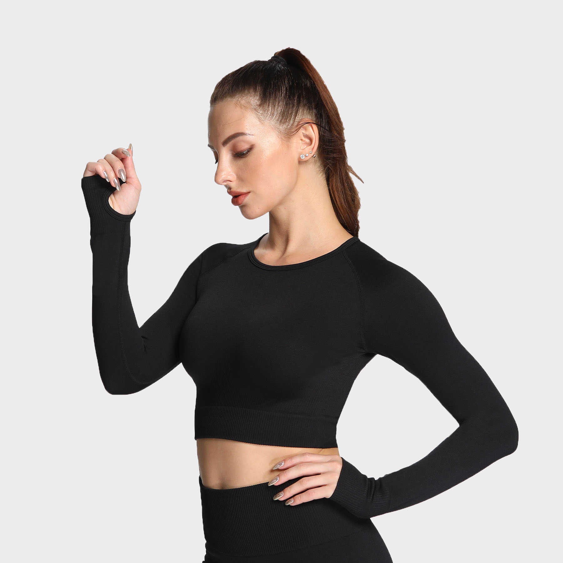 Aoxjox Hyperflex Seamless Crop Top