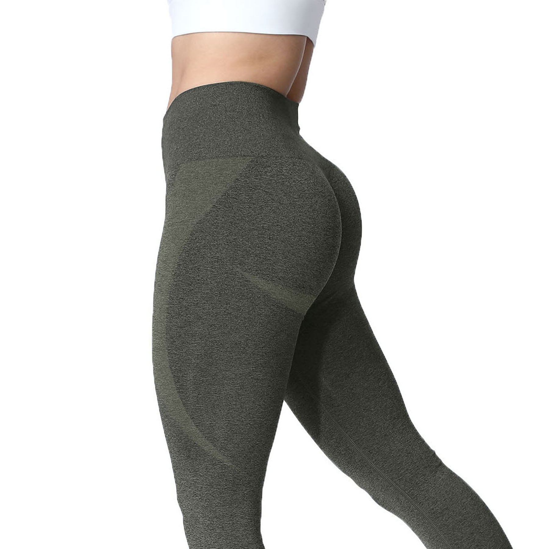 Aoxjox Darks Smile Contour Seamless Leggings
