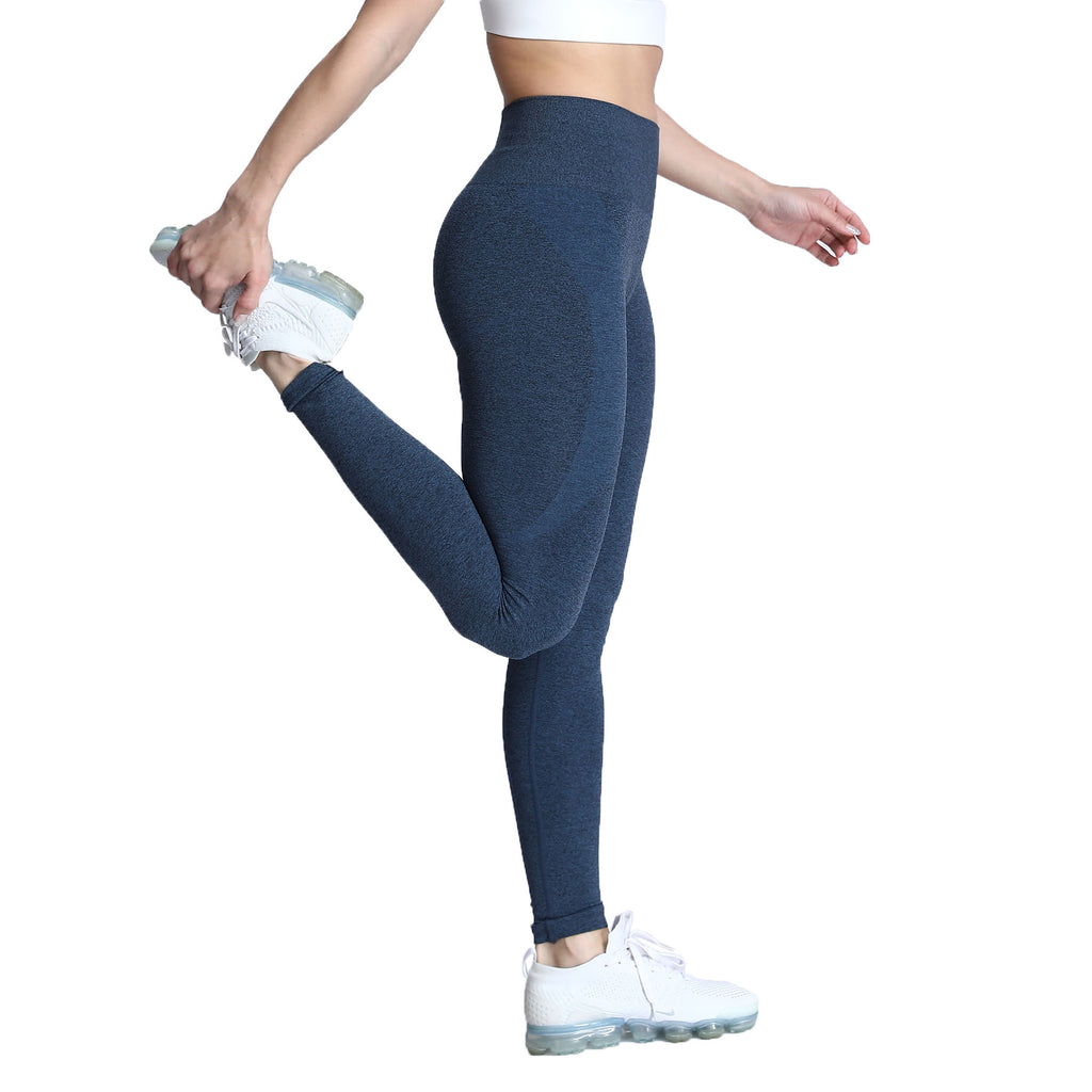 Aoxjox Darks Smile Contour Seamless Leggings