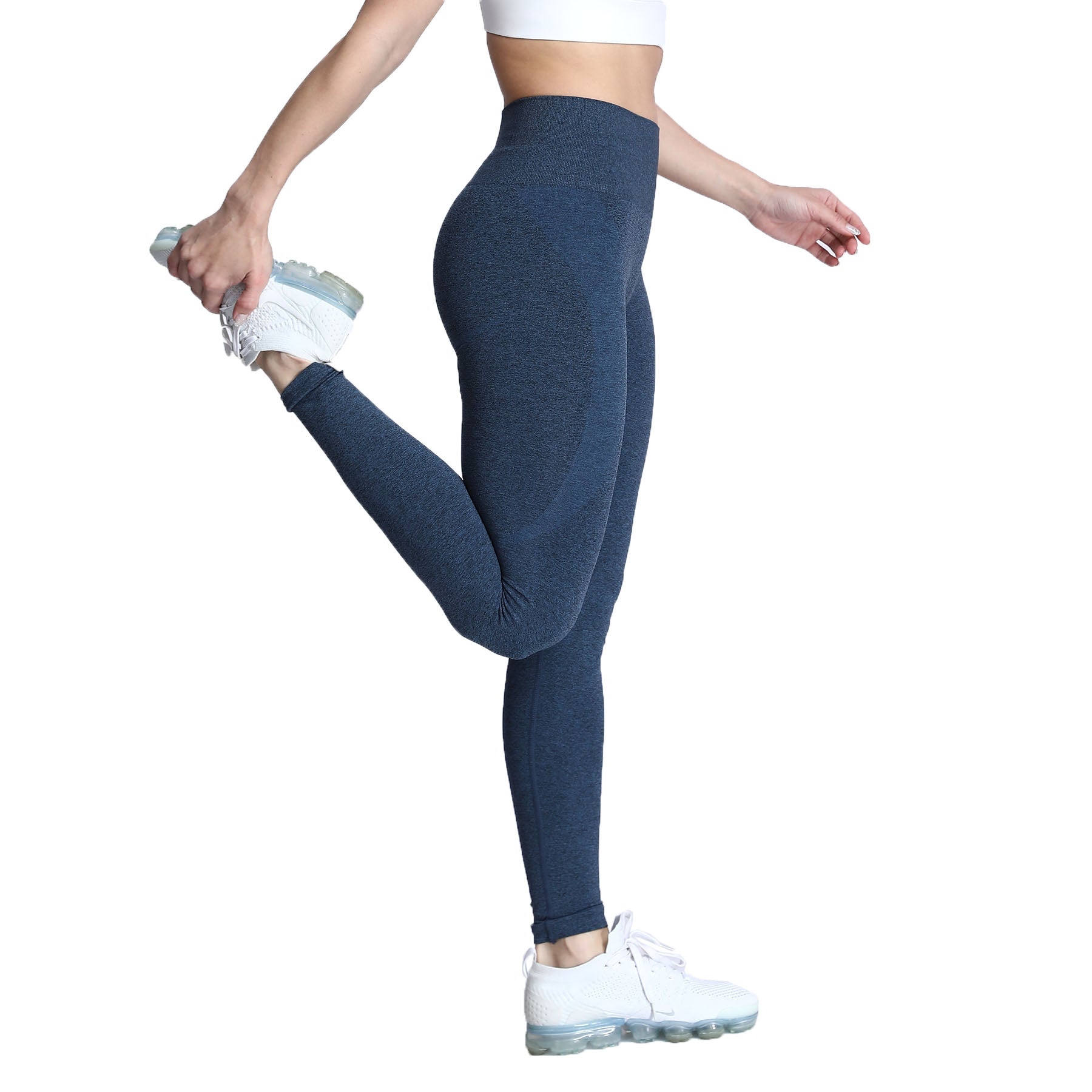 Aoxjox Darks Smile Contour Seamless Leggings