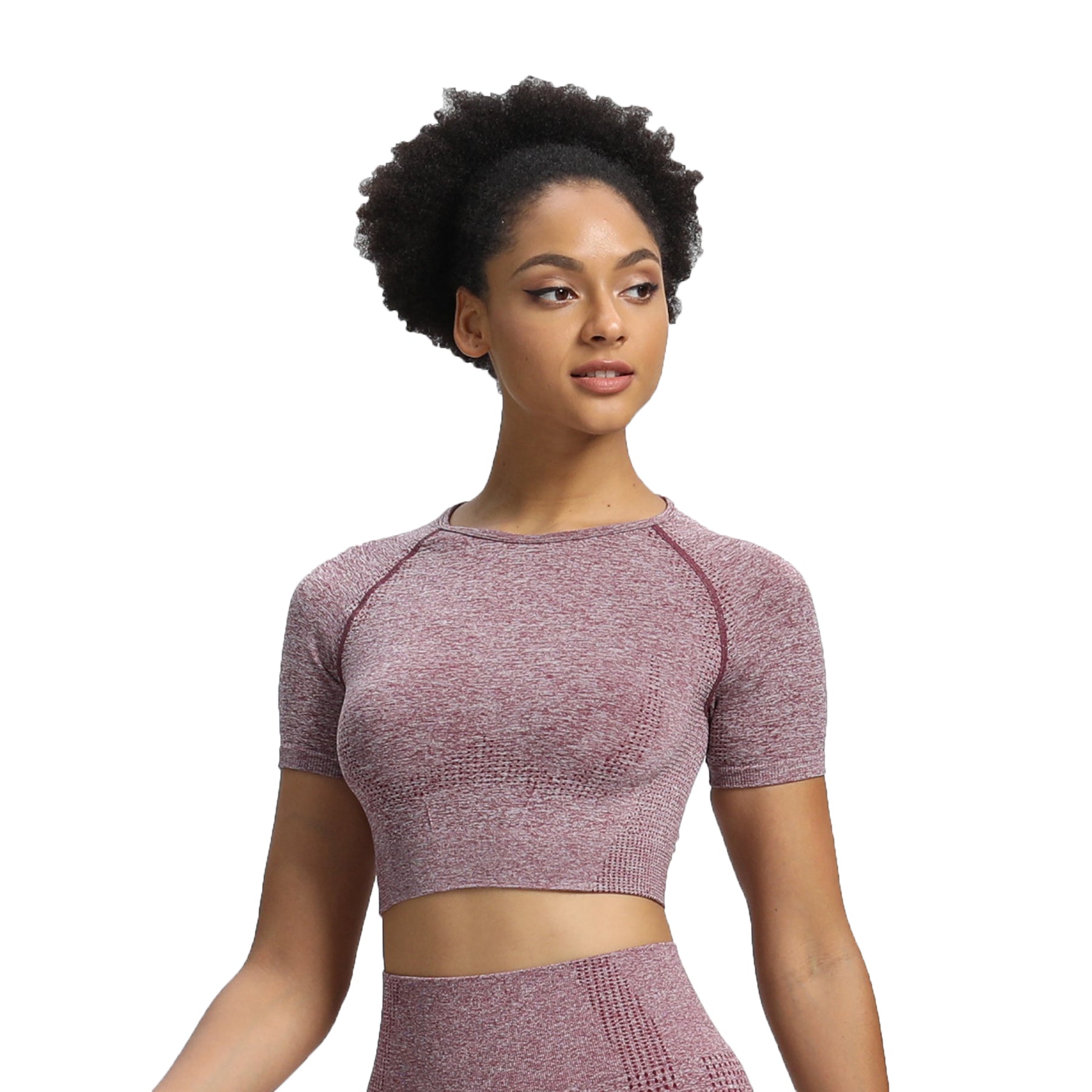 Aoxjox Vital Short Sleeve Crop Tops