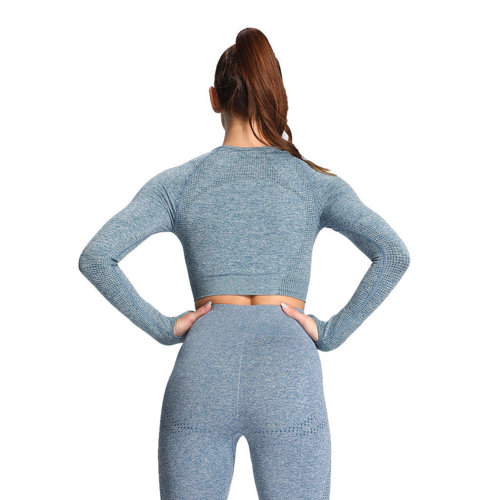Aoxjox Vital Long Sleeve Crop Top