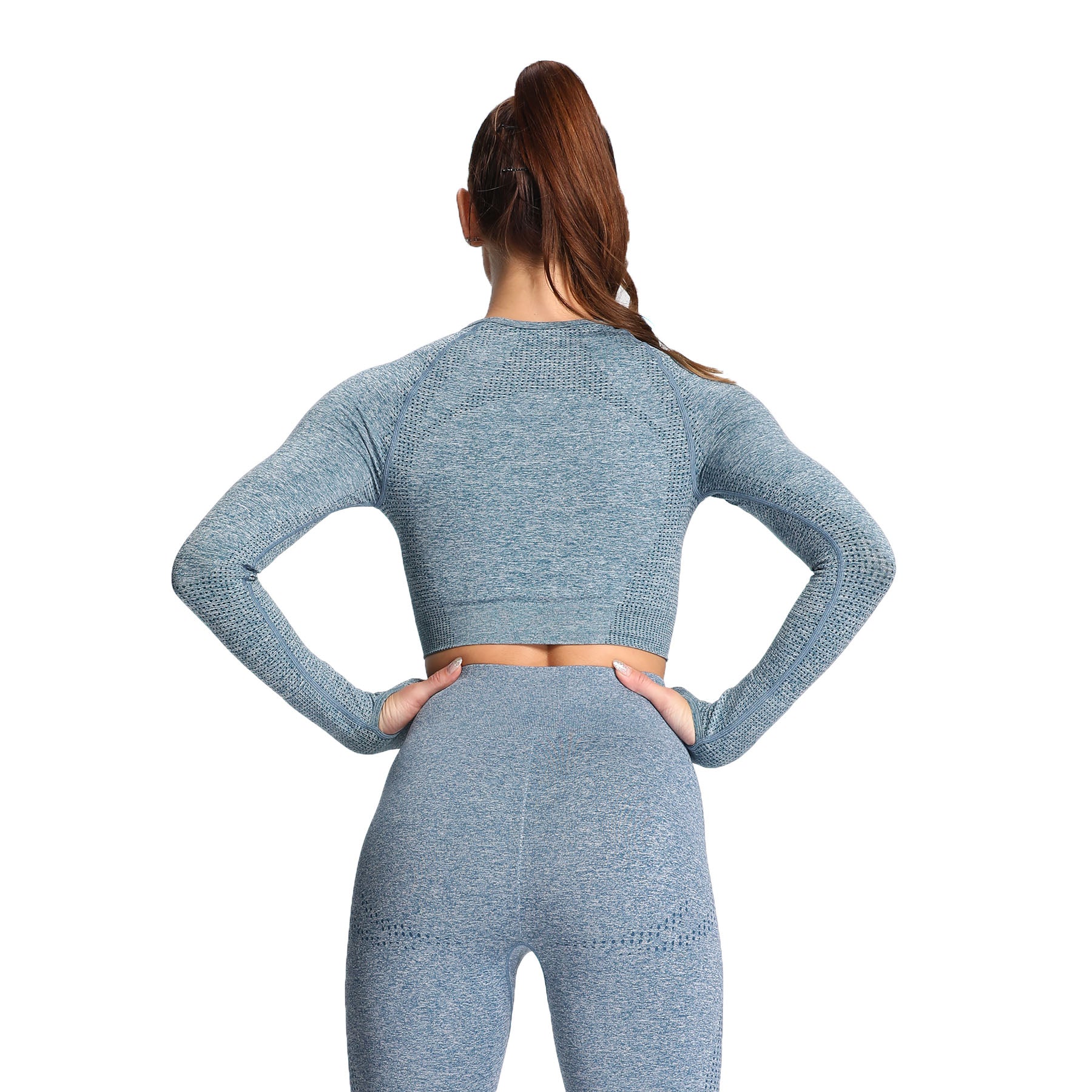 Aoxjox Vital Long Sleeve Crop Top