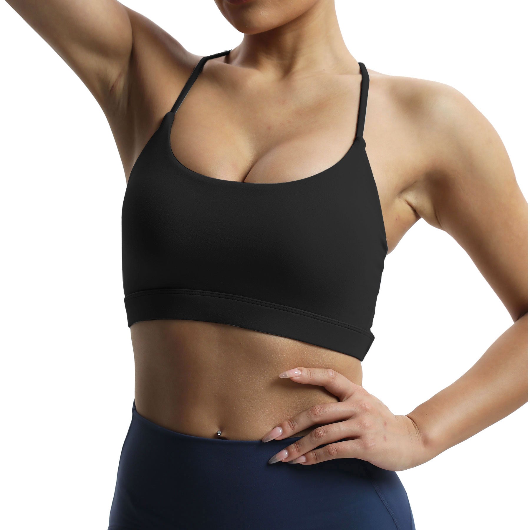 Aoxjox "Julie" Double Buckle Crossover Bra