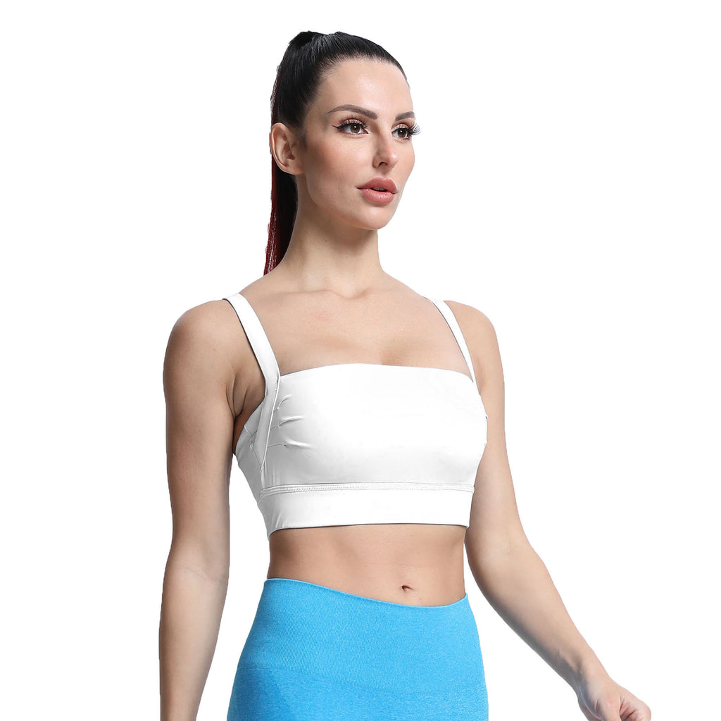 Aoxjox Tube top thick strap open back Bras