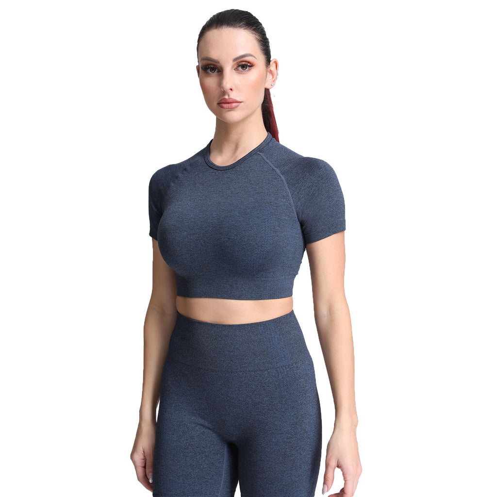Aoxjox Vital Short Sleeve Crop Tops