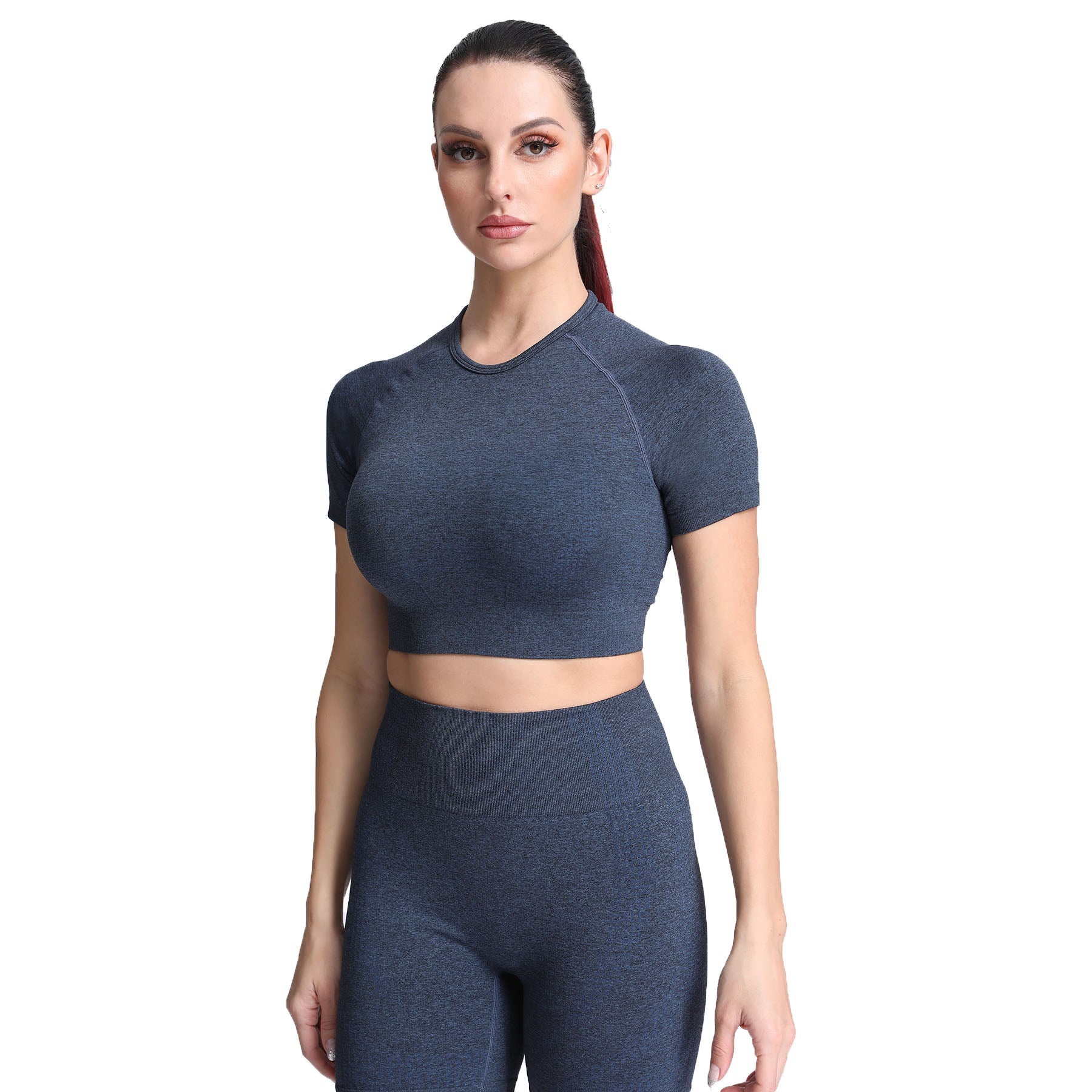 Aoxjox Vital Short Sleeve Crop Tops