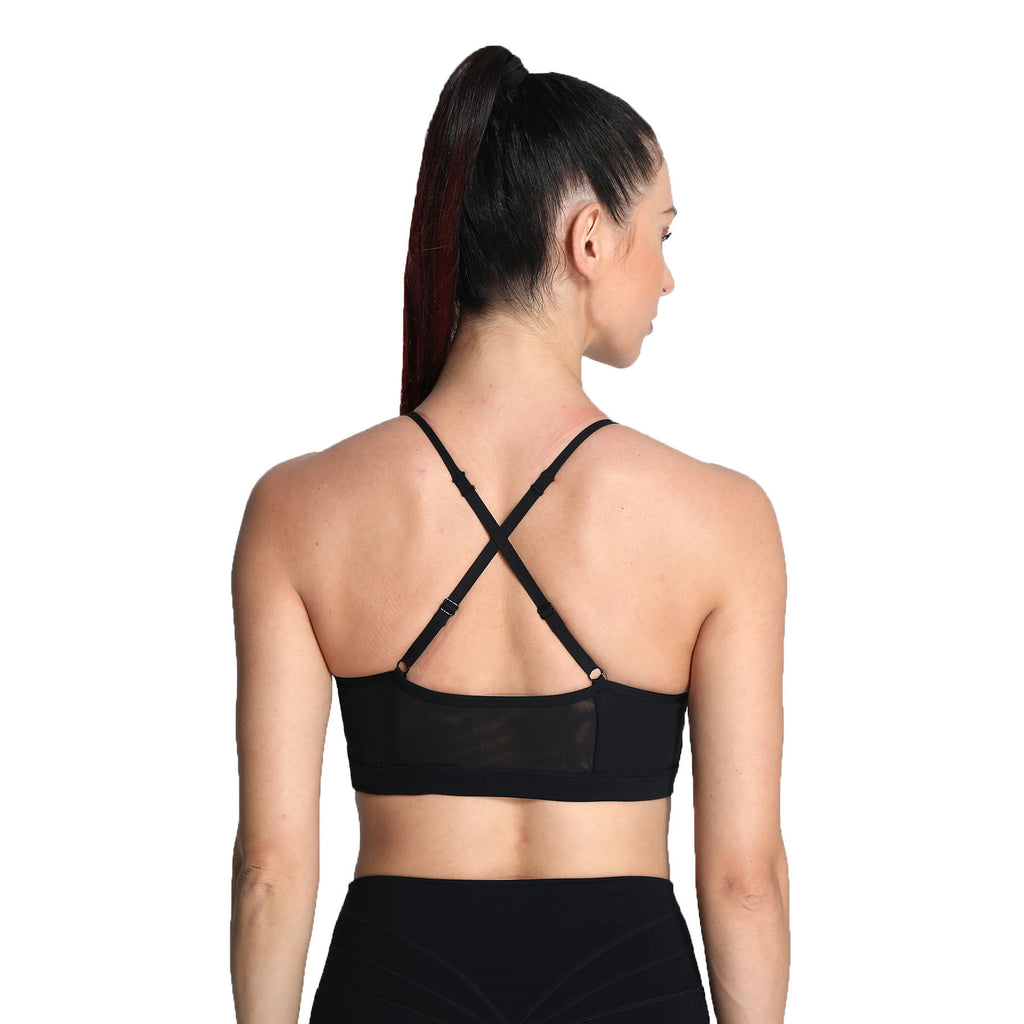 Aoxjox Strappy Ruched Crossover Bra