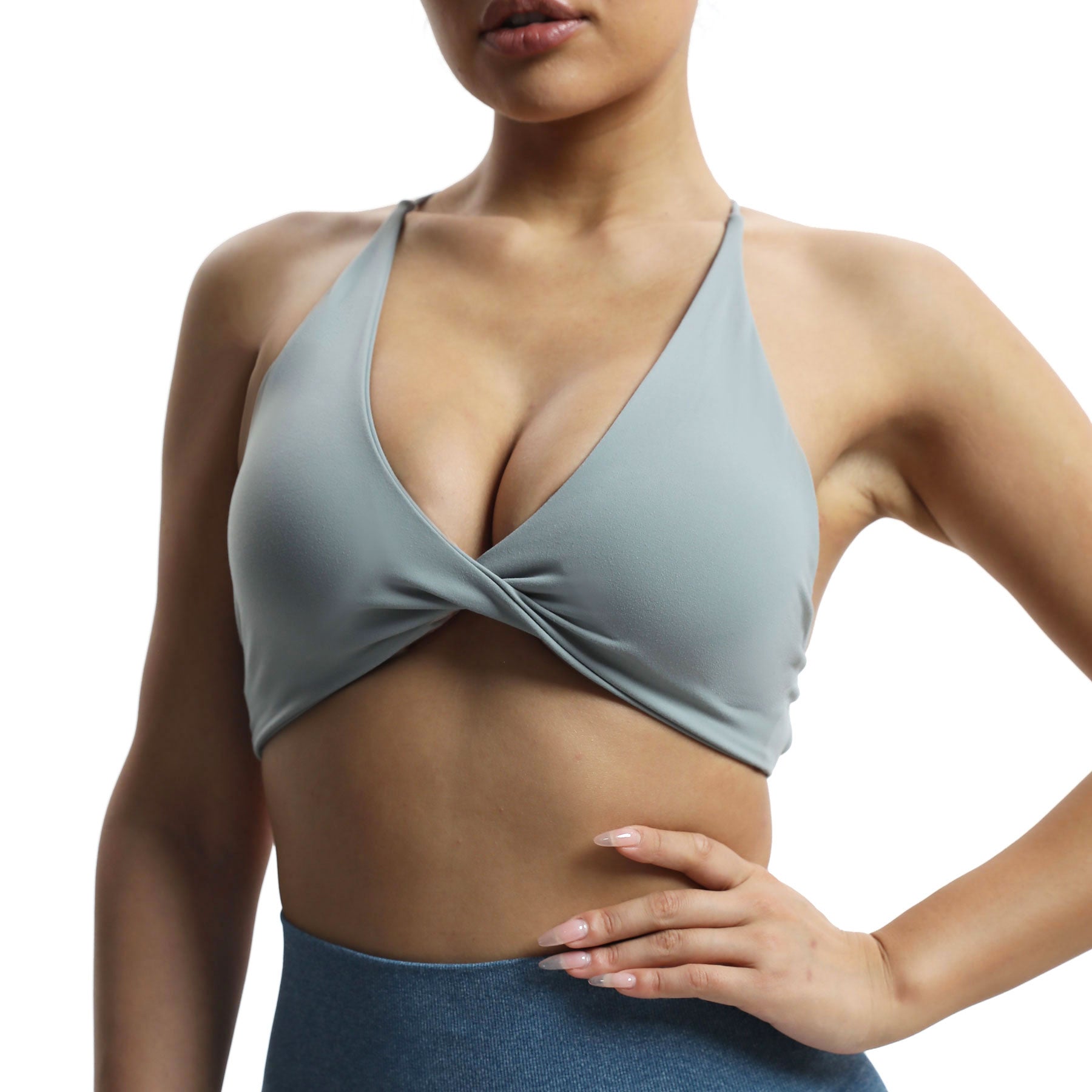 Aoxjox "Veronica" Twist Cross-Back Bra