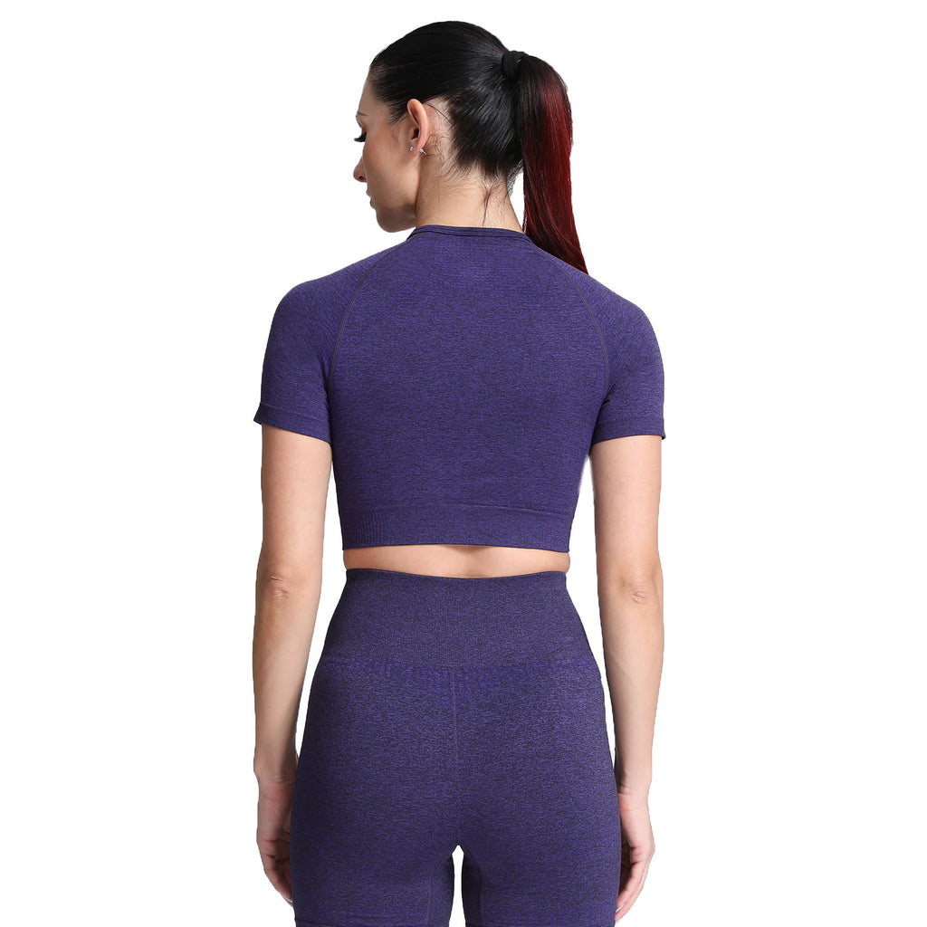 Aoxjox Vital Short Sleeve Crop Tops