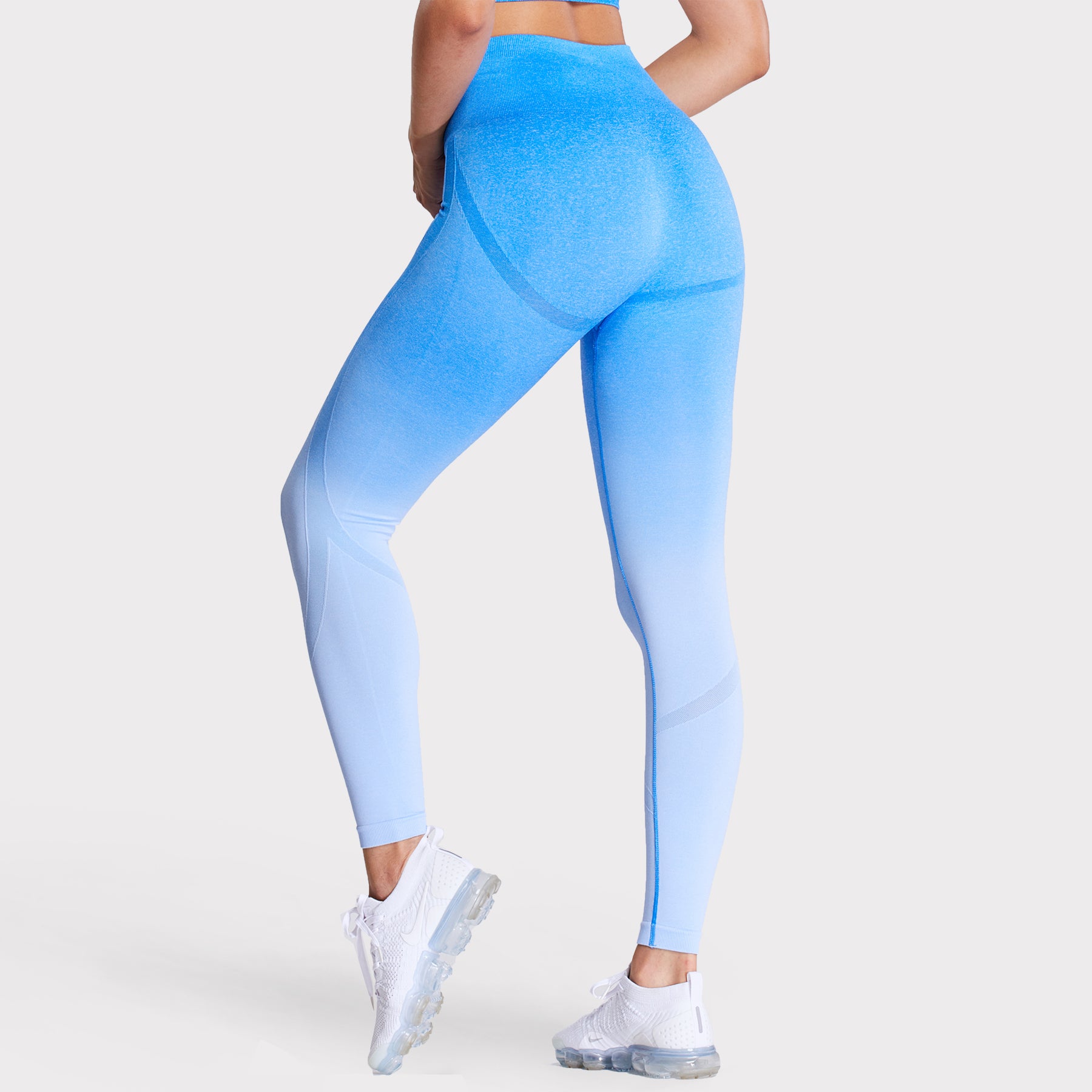 HIIT seamless leggings in ombre blue