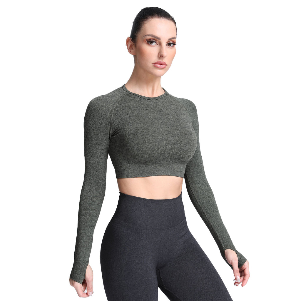 Aoxjox Vital Long Sleeve Crop Top
