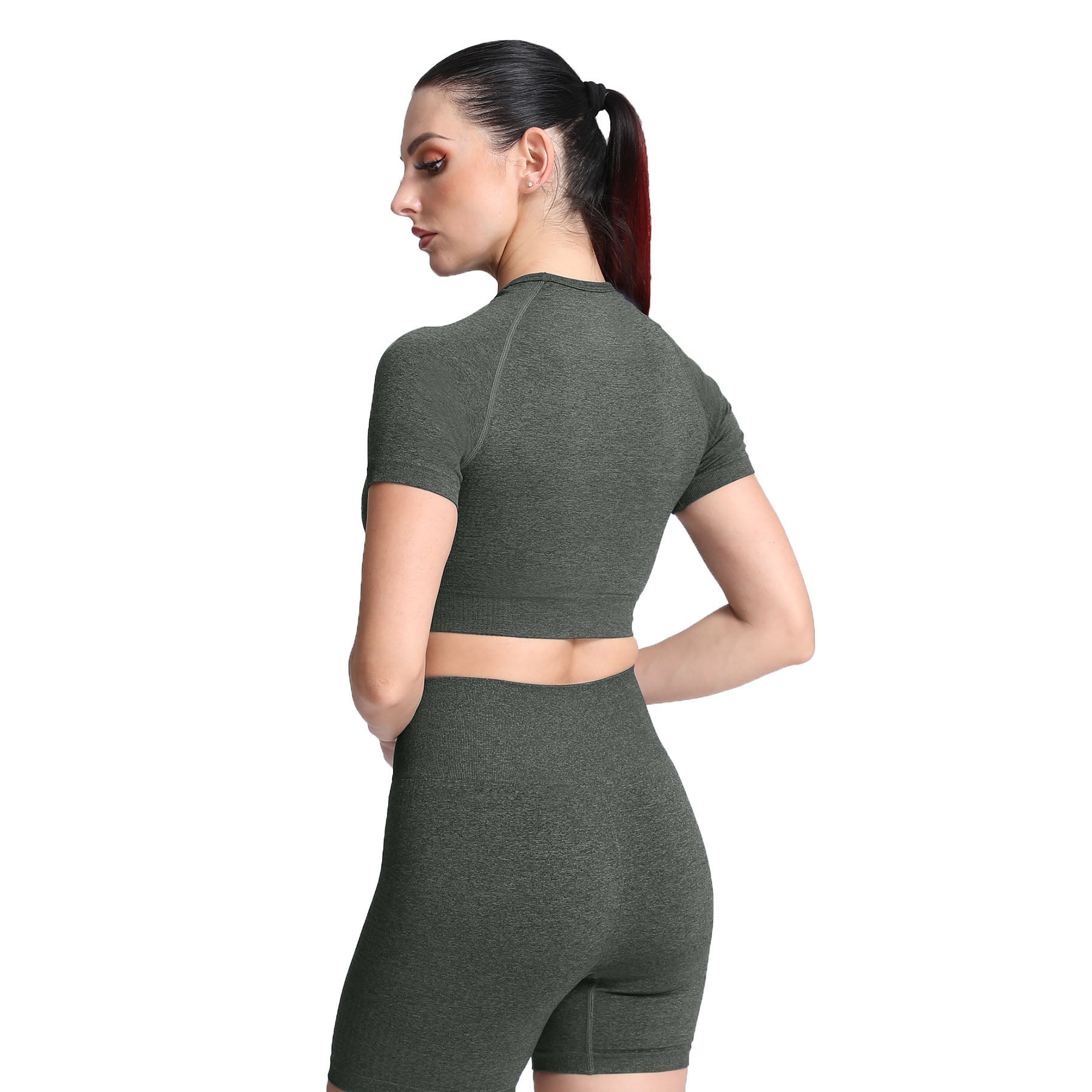 Aoxjox Vital Short Sleeve Crop Tops