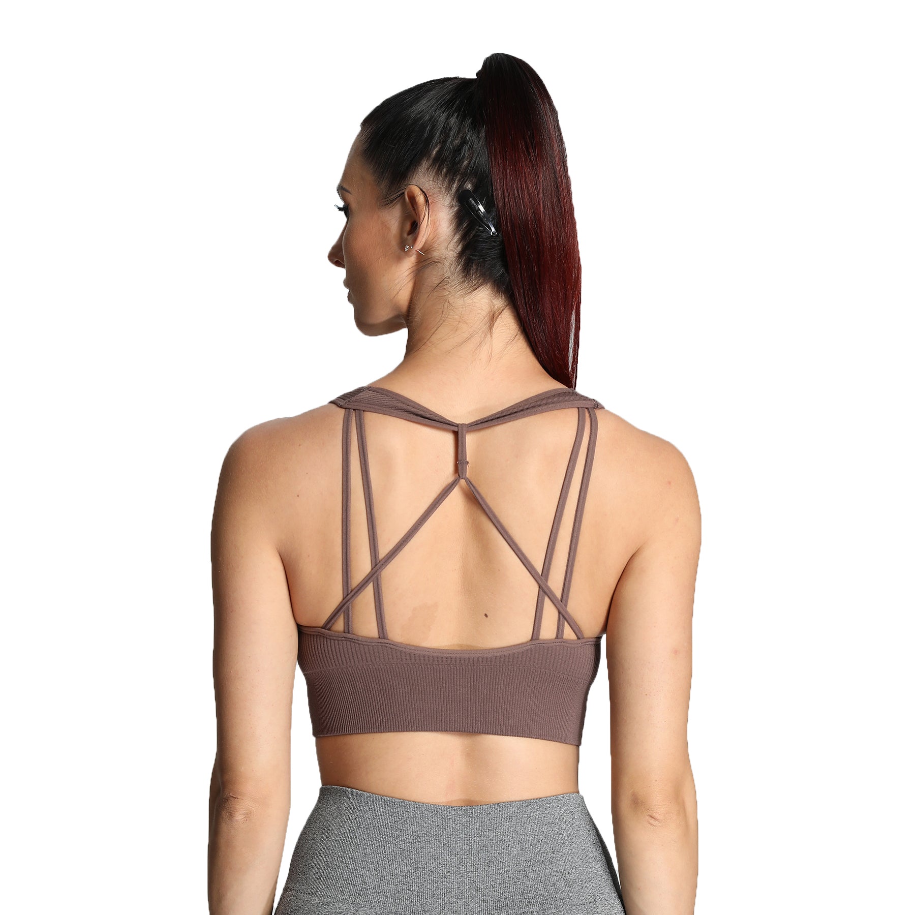 Aoxjox Ribbed Seamless Sports Bras