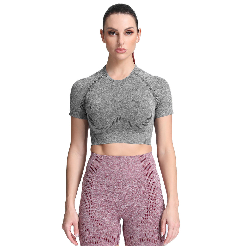 Aoxjox Vital Short Sleeve Crop Tops