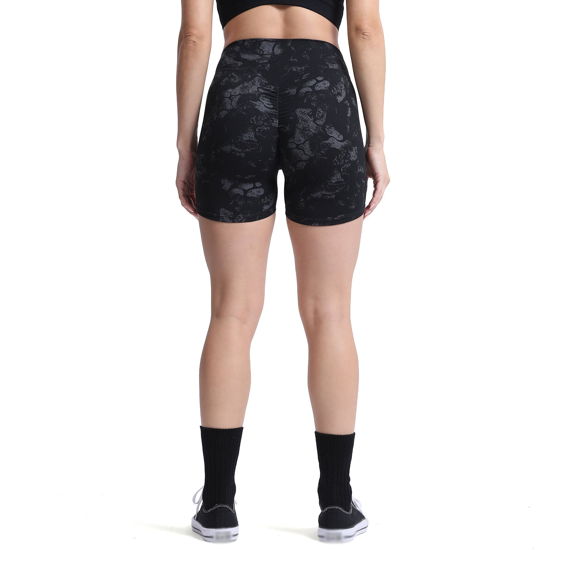 Aoxjox High-Low Scrunch Shorts