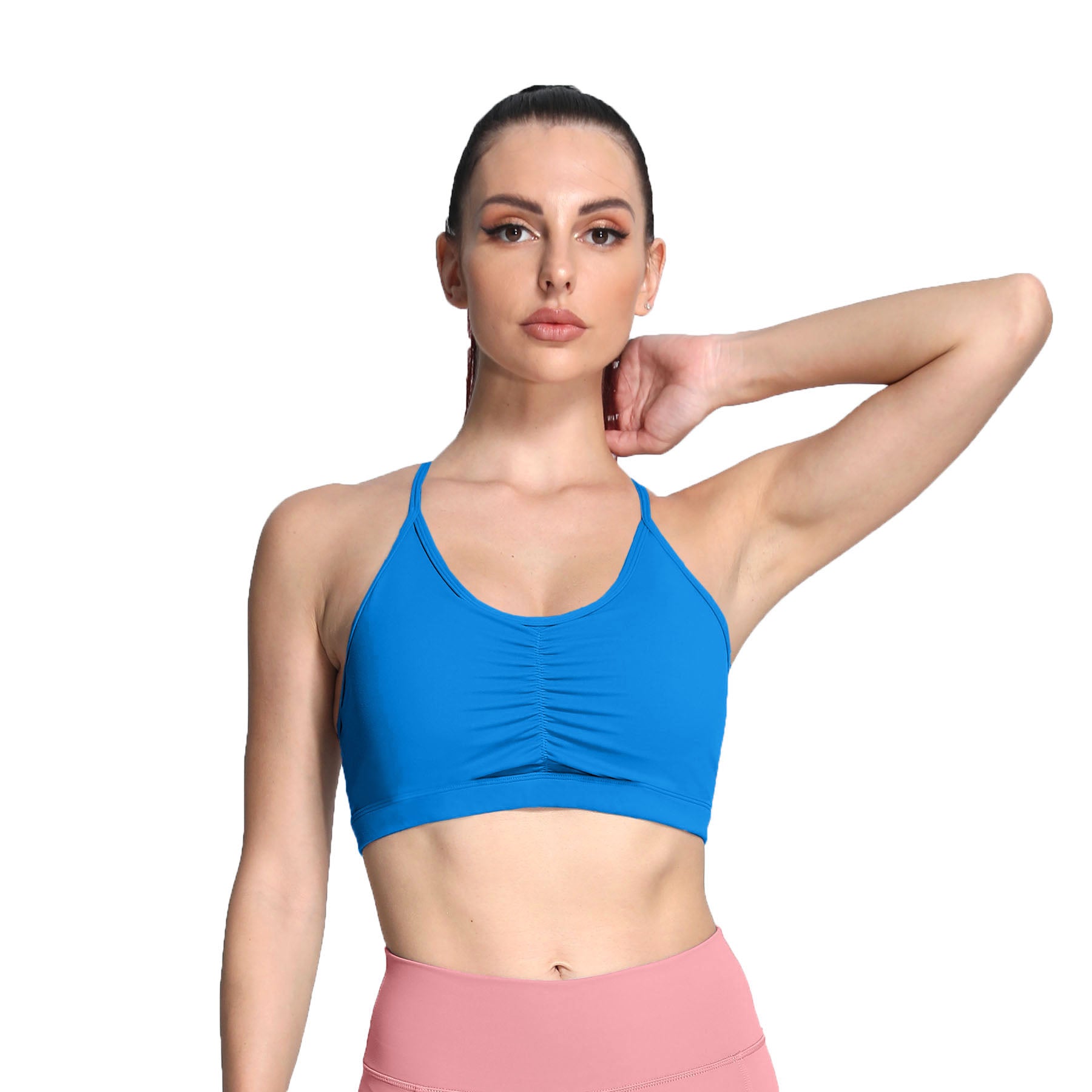 Aoxjox Ruched "Baddie" Sports Bras