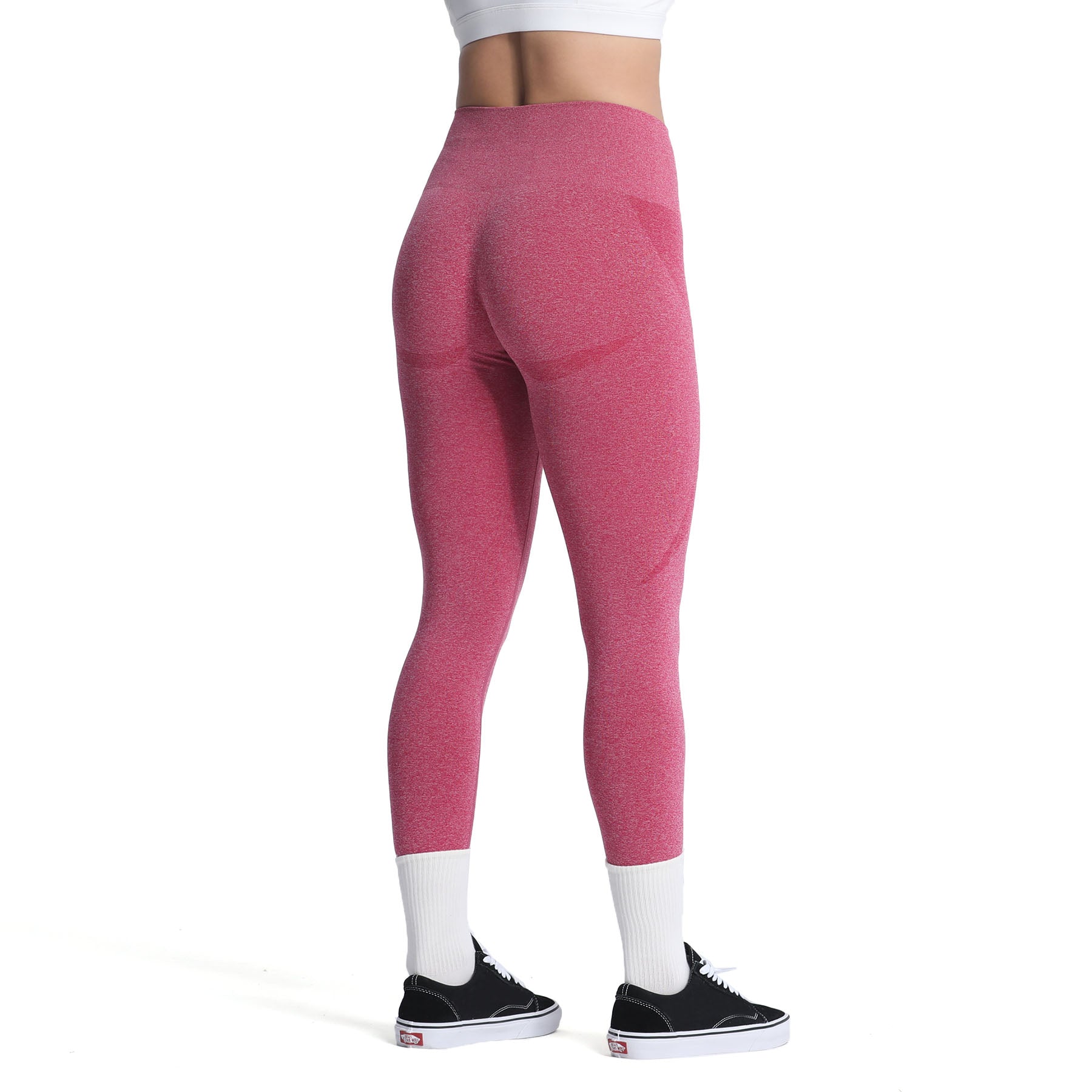 Aoxjox Darks Smile Contour Seamless Leggings