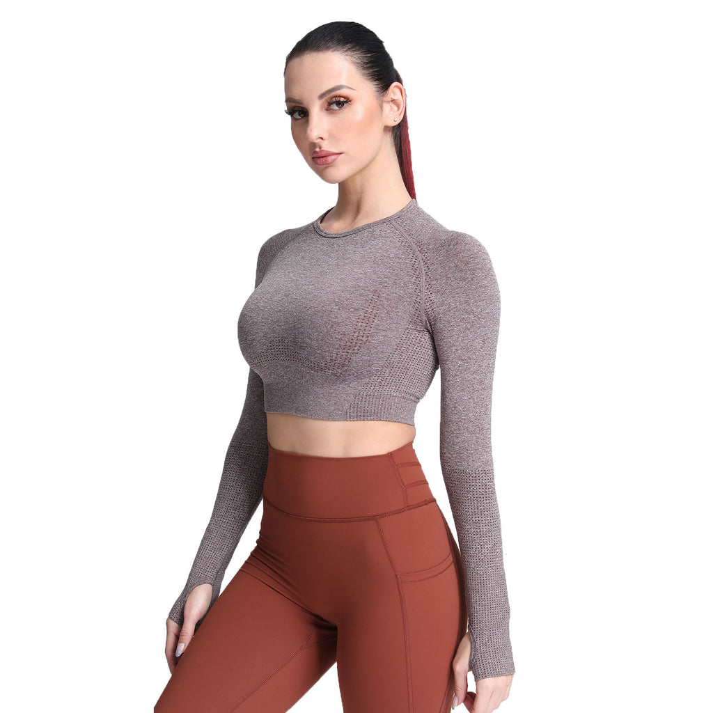 Aoxjox Vital Long Sleeve Crop Top