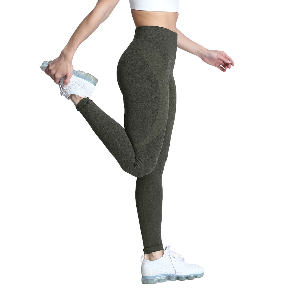 Aoxjox Darks Smile Contour Seamless Leggings
