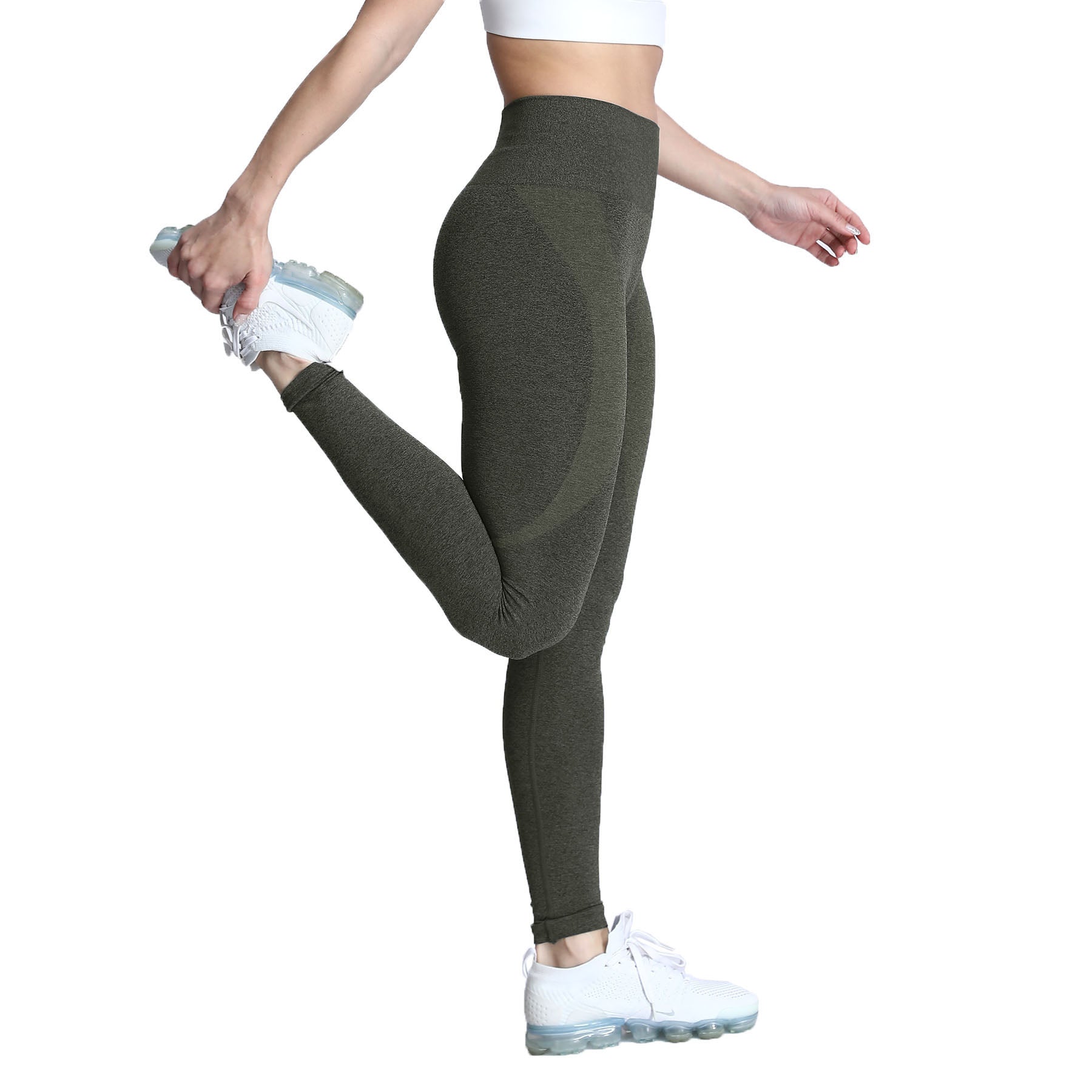 Aoxjox Darks Smile Contour Seamless Leggings