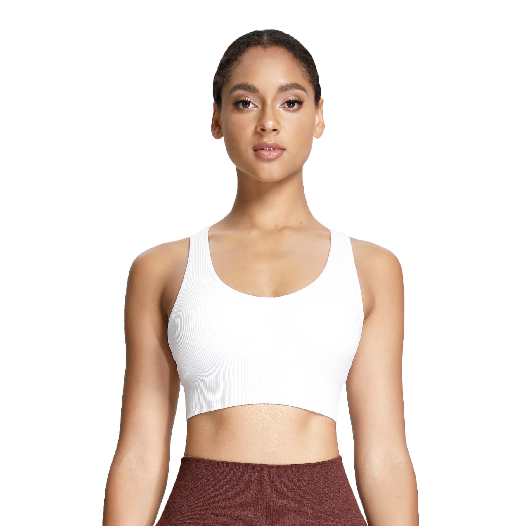 Aoxjox Ribbed Seamless Sports Bras