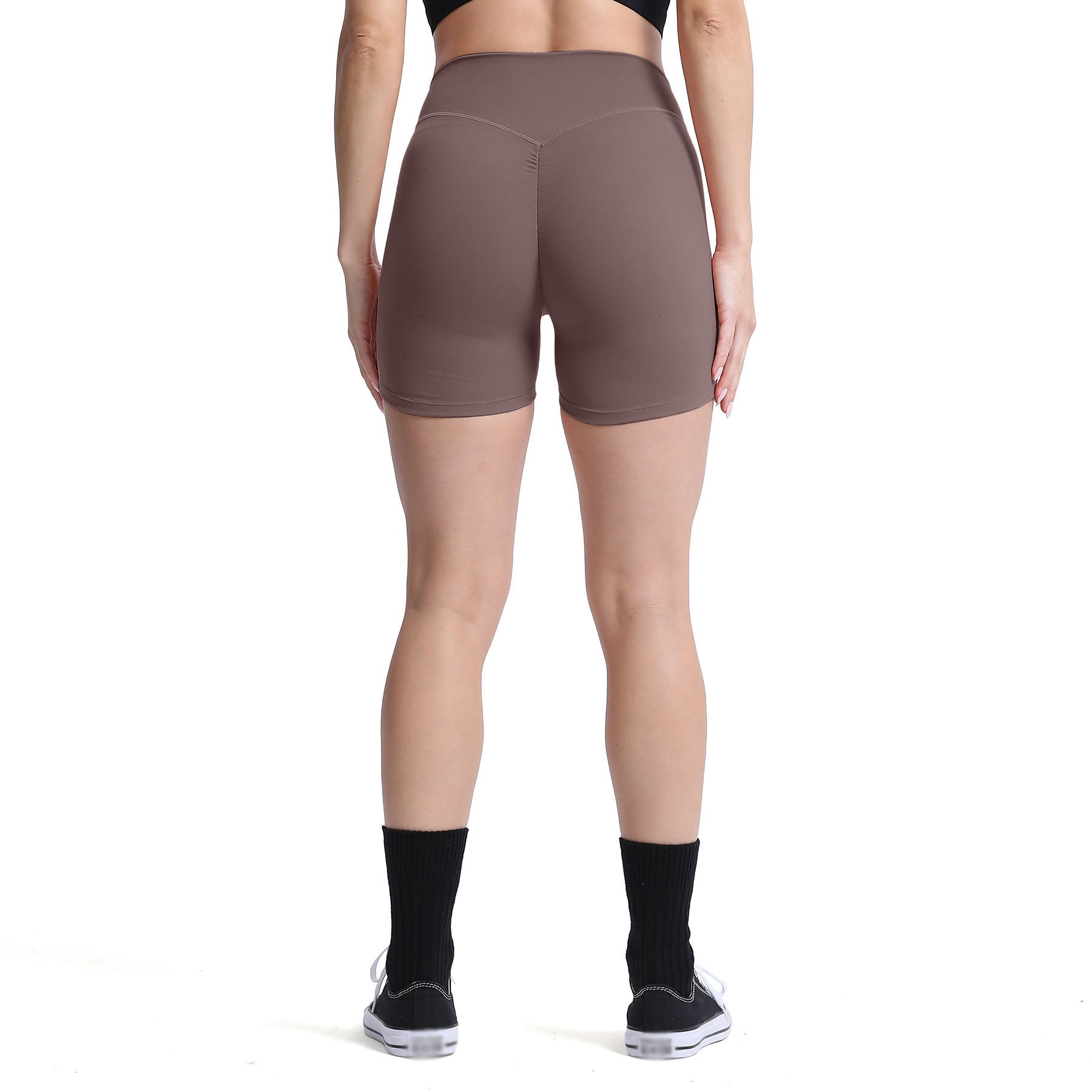 Aoxjox High-Low Scrunch Shorts