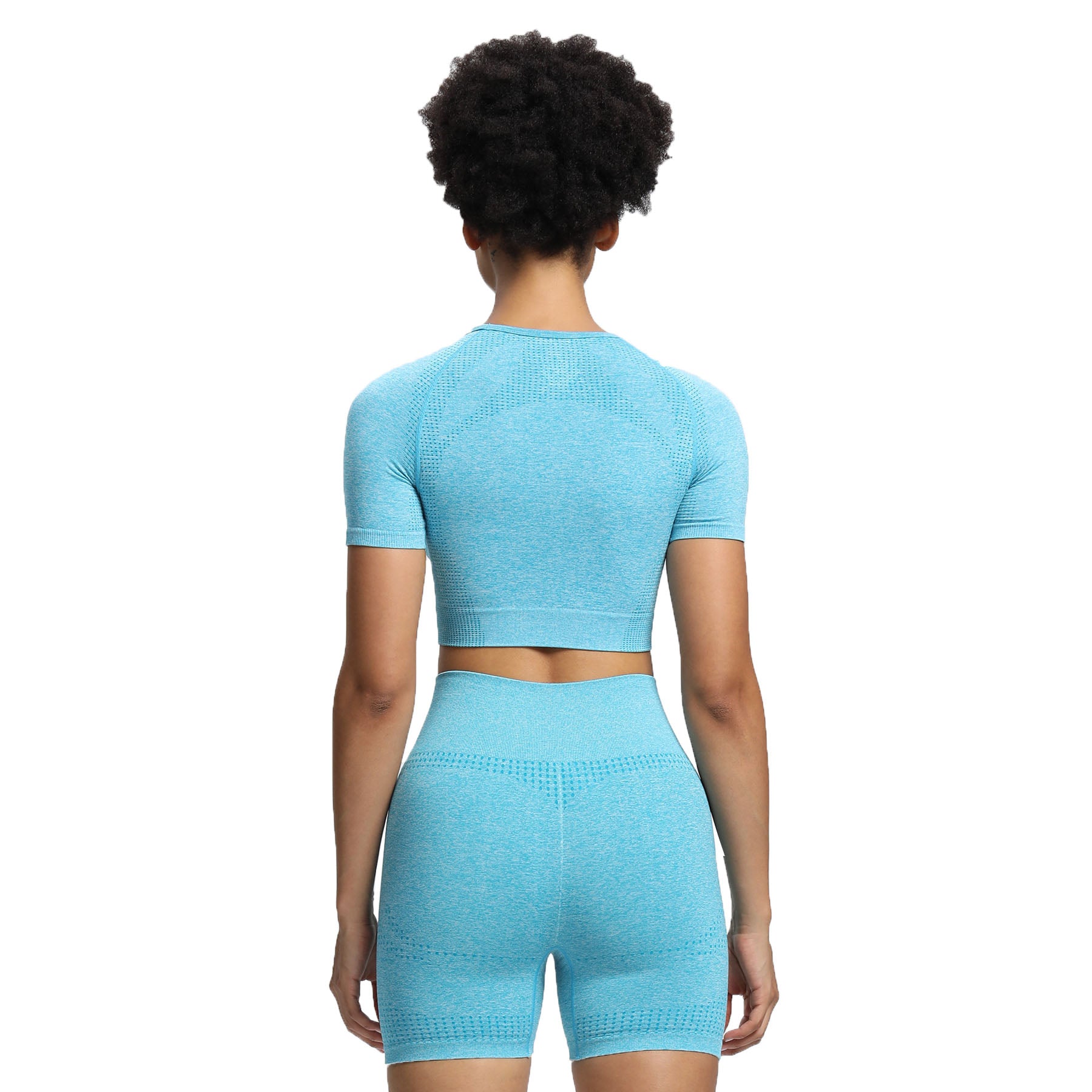 Aoxjox Vital Short Sleeve Crop Tops