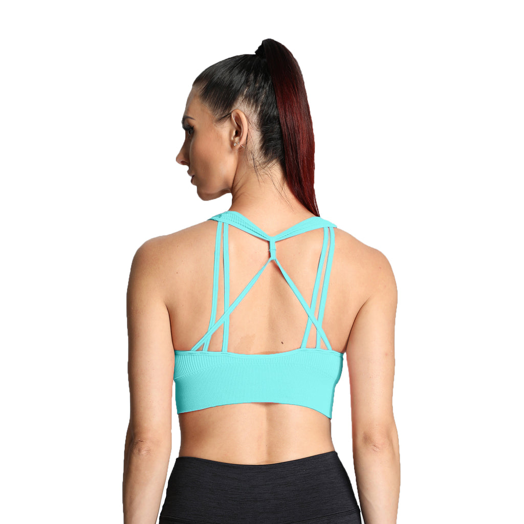 Aoxjox Ribbed Seamless Sports Bras
