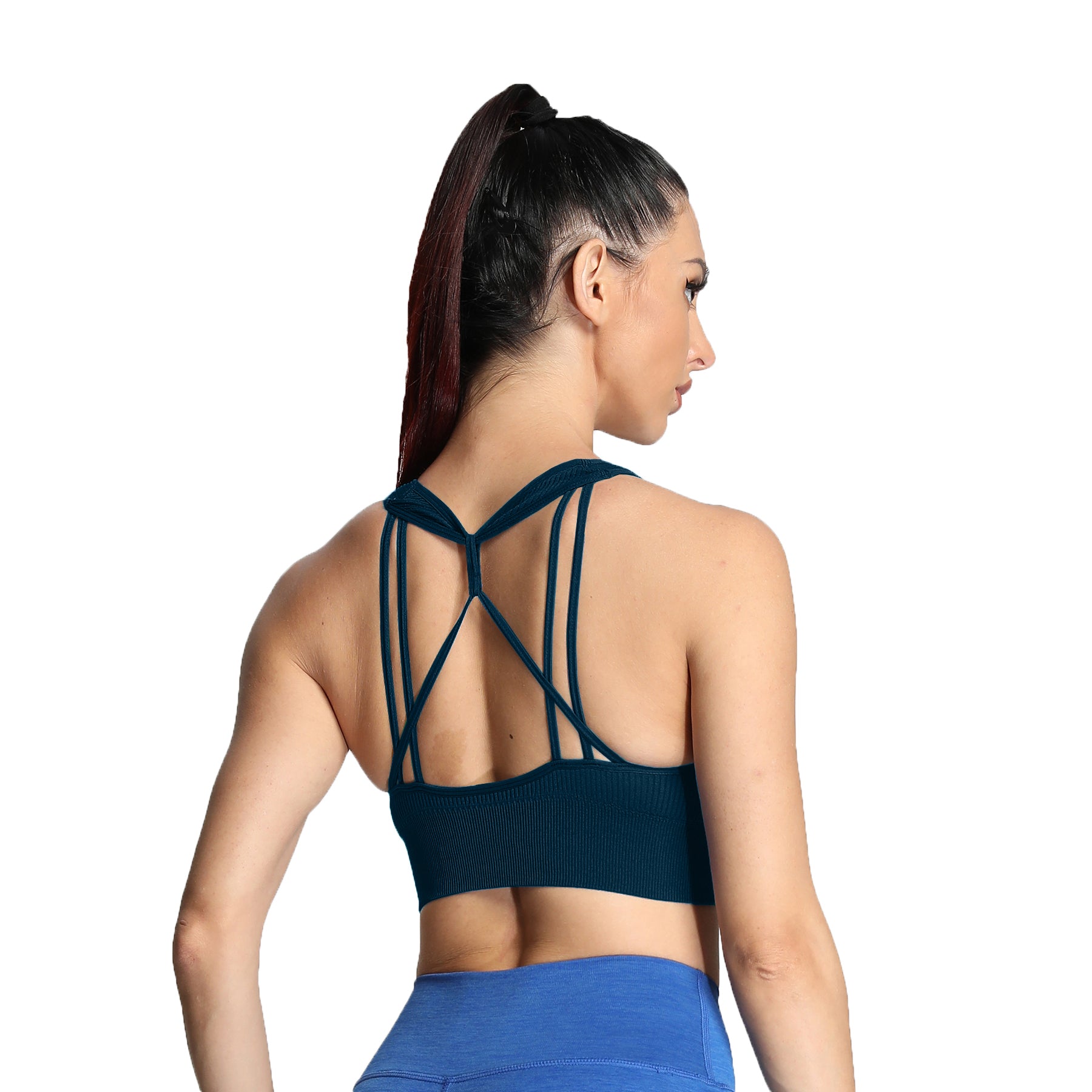 Aoxjox Ribbed Seamless Sports Bras