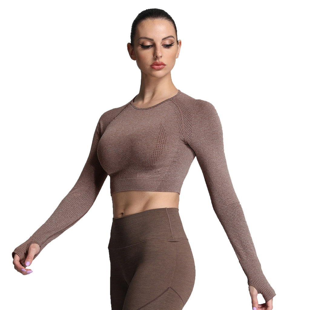 Aoxjox "Vital 2.0 / 3.0" long-sleeved Crop Top