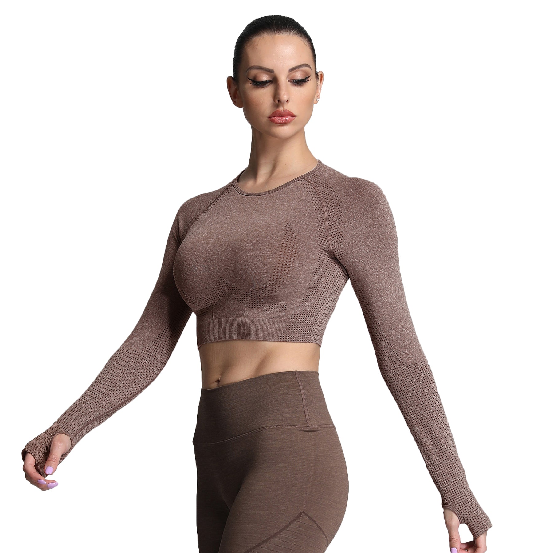 Aoxjox "Vital 2.0 / 3.0" long-sleeved Crop Top