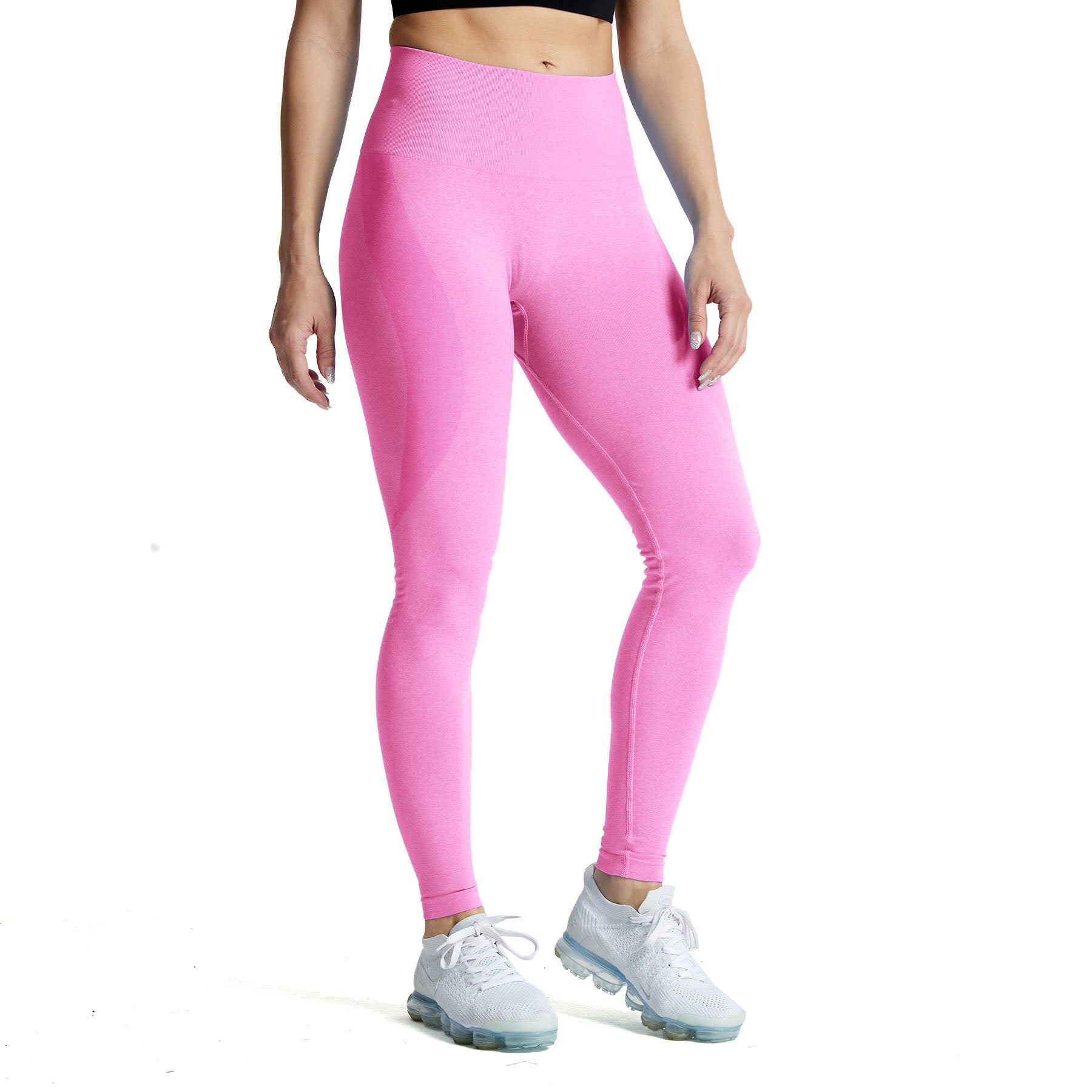 Asos Soft Touch Leggings With Fold Over Waistband Pink, $28