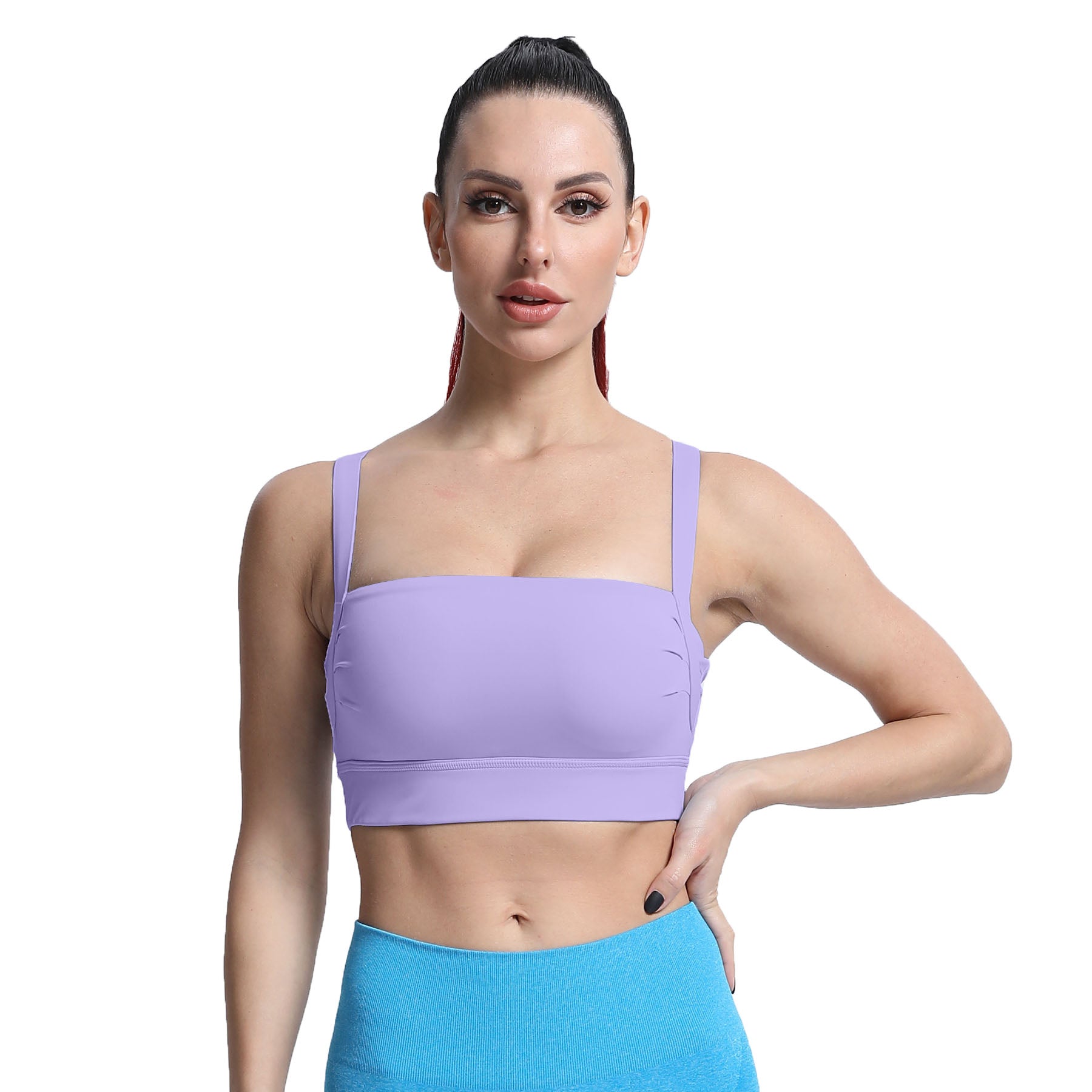 Aoxjox Tube top thick strap open back Bras