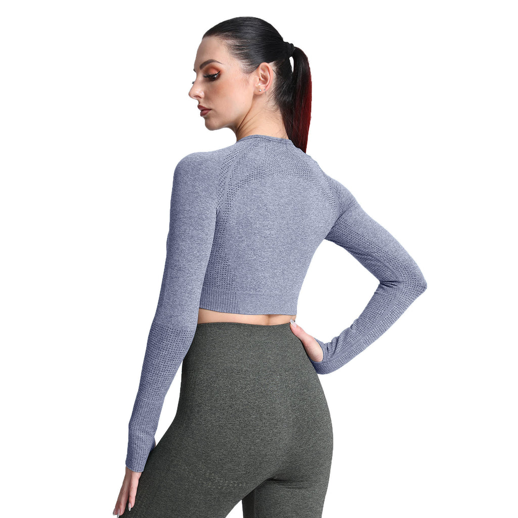 Aoxjox Vital Long Sleeve Crop Top