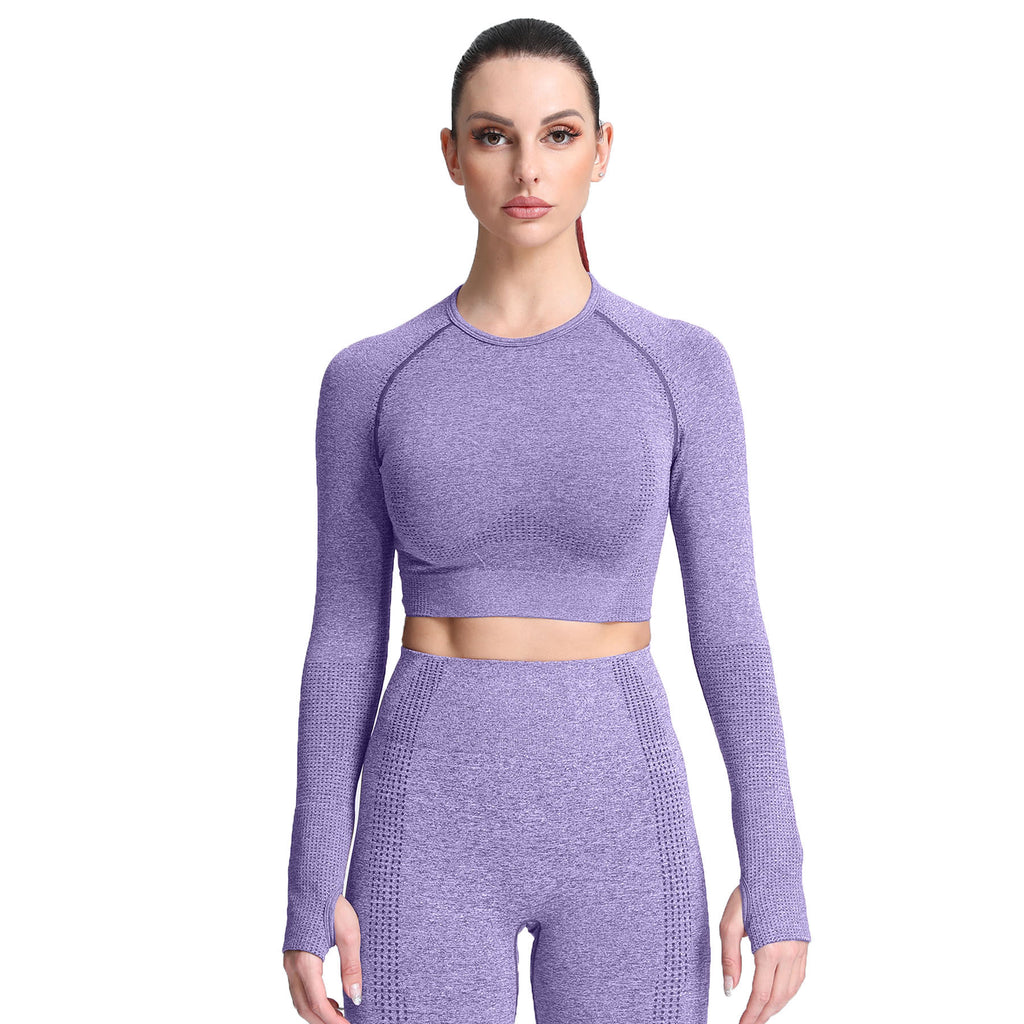 Aoxjox Vital Long Sleeve Crop Top