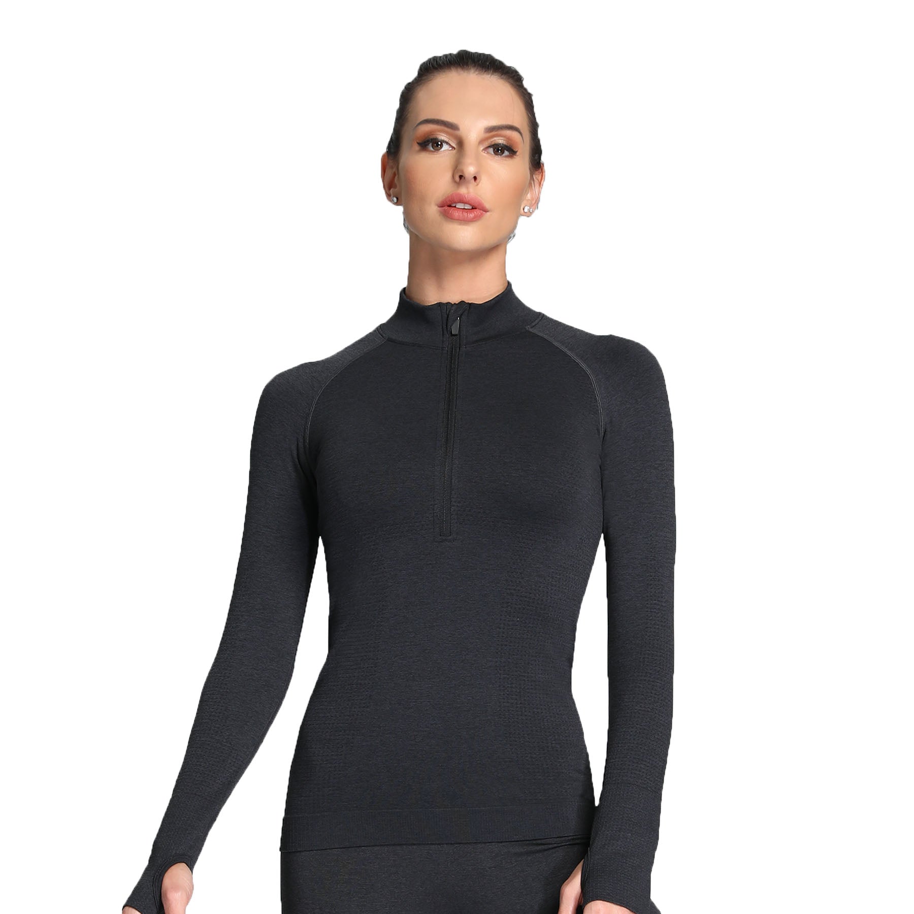 Aoxjox Women's Vital Long Sleeve Quarter Zip Pullover