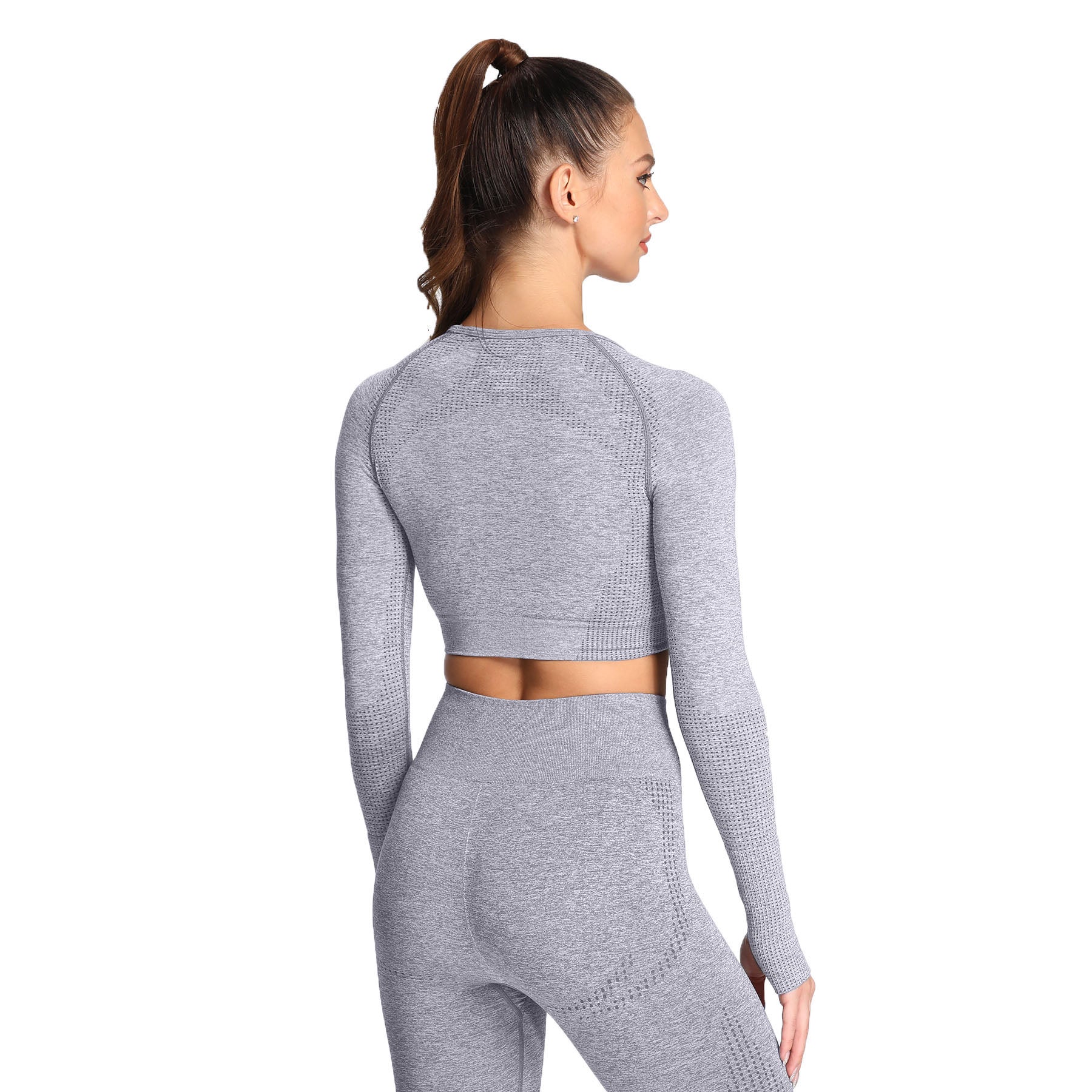 Aoxjox Vital Long Sleeve Crop Top