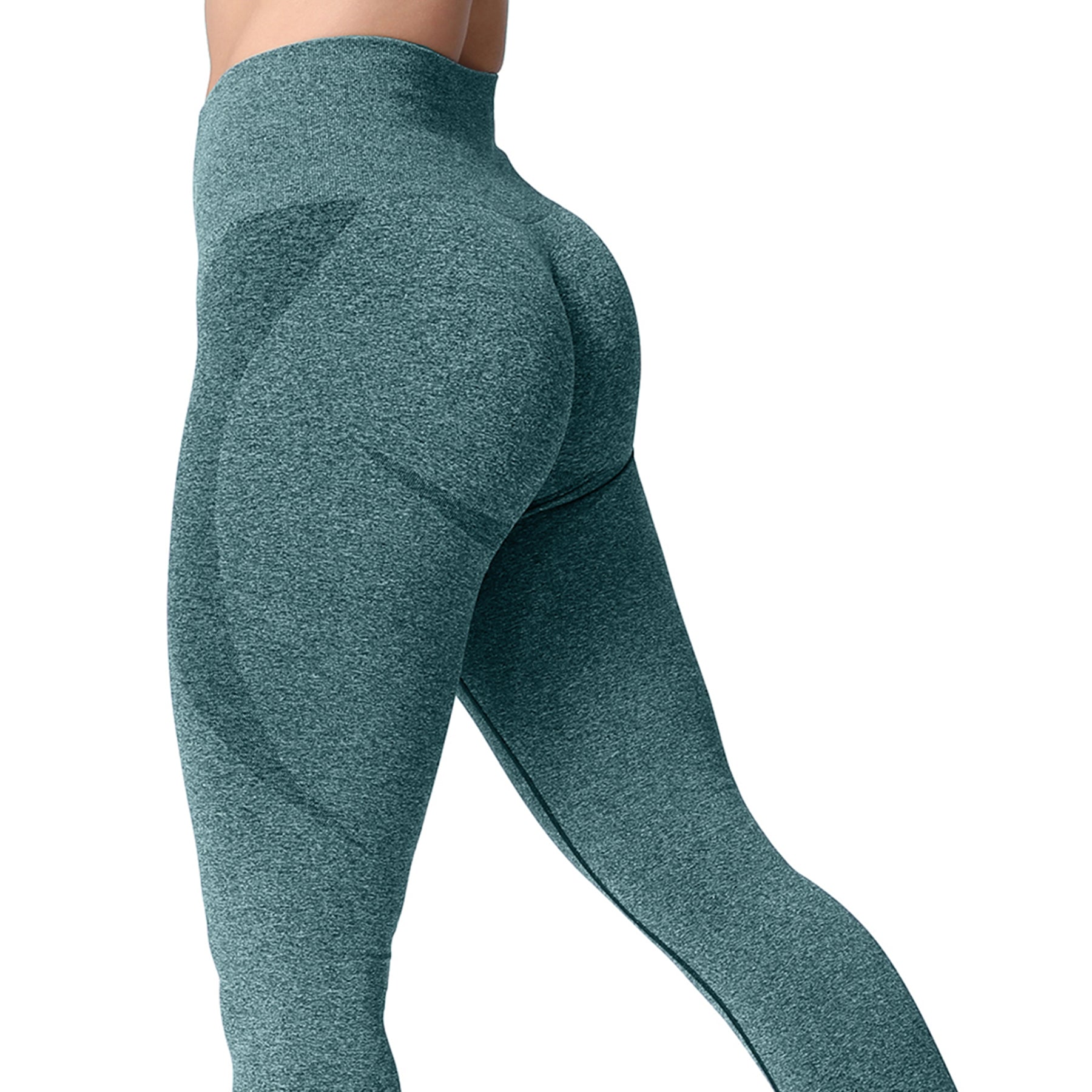 Aoxjox Darks Smile Contour Seamless Leggings