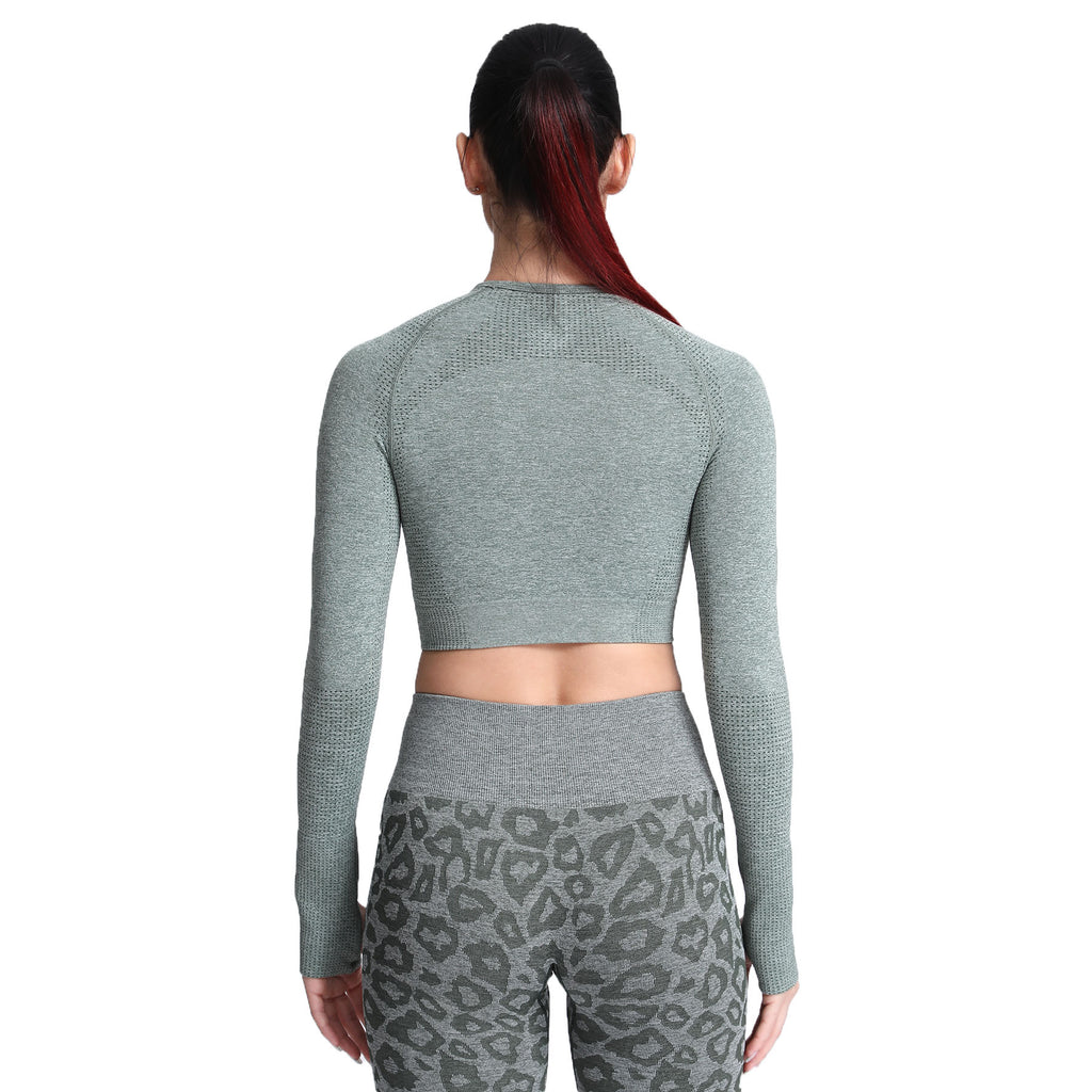 Aoxjox Vital Long Sleeve Crop Top